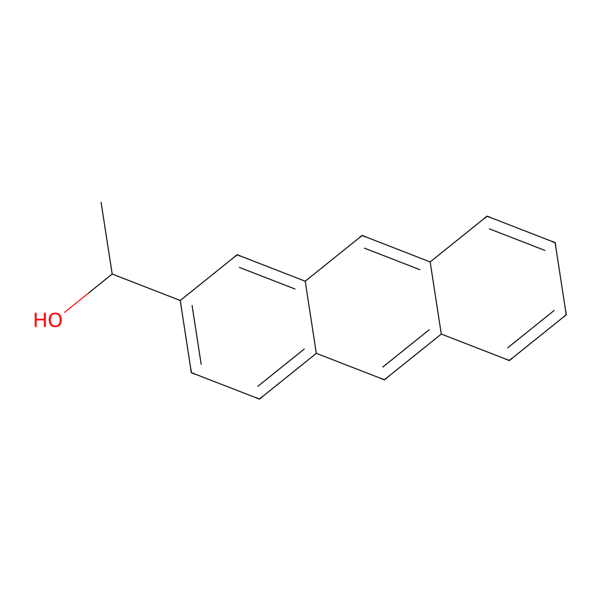 1-Anthracen-2-YL-ethanol molecular structure, CAS 22371-34-2