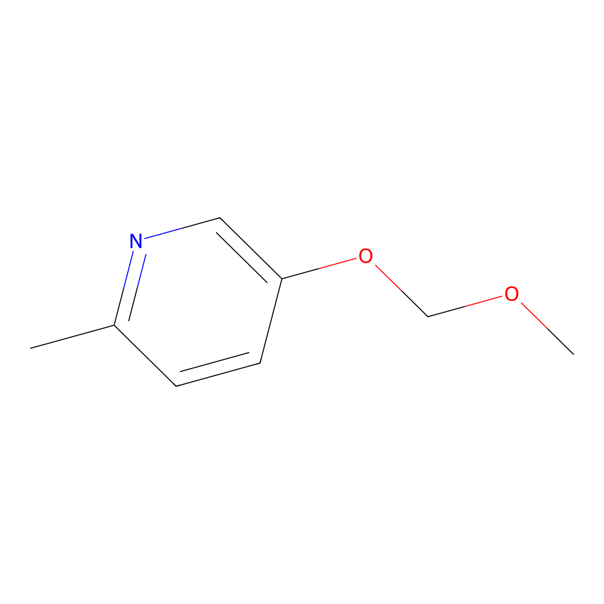 5-Methoxymethoxy-2-methylpyridine molecular structure, CAS 223715-90-0
