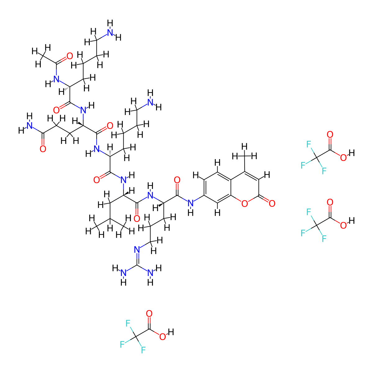 Ac-KQKLR-AMC (TFA) molecular structure, CAS 2237216-84-9