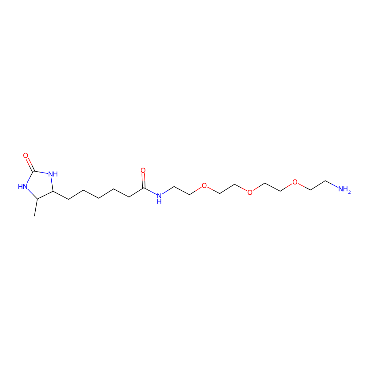 Amine-PEG3-Desthiobiotin molecular structure, CAS 2237234-71-6