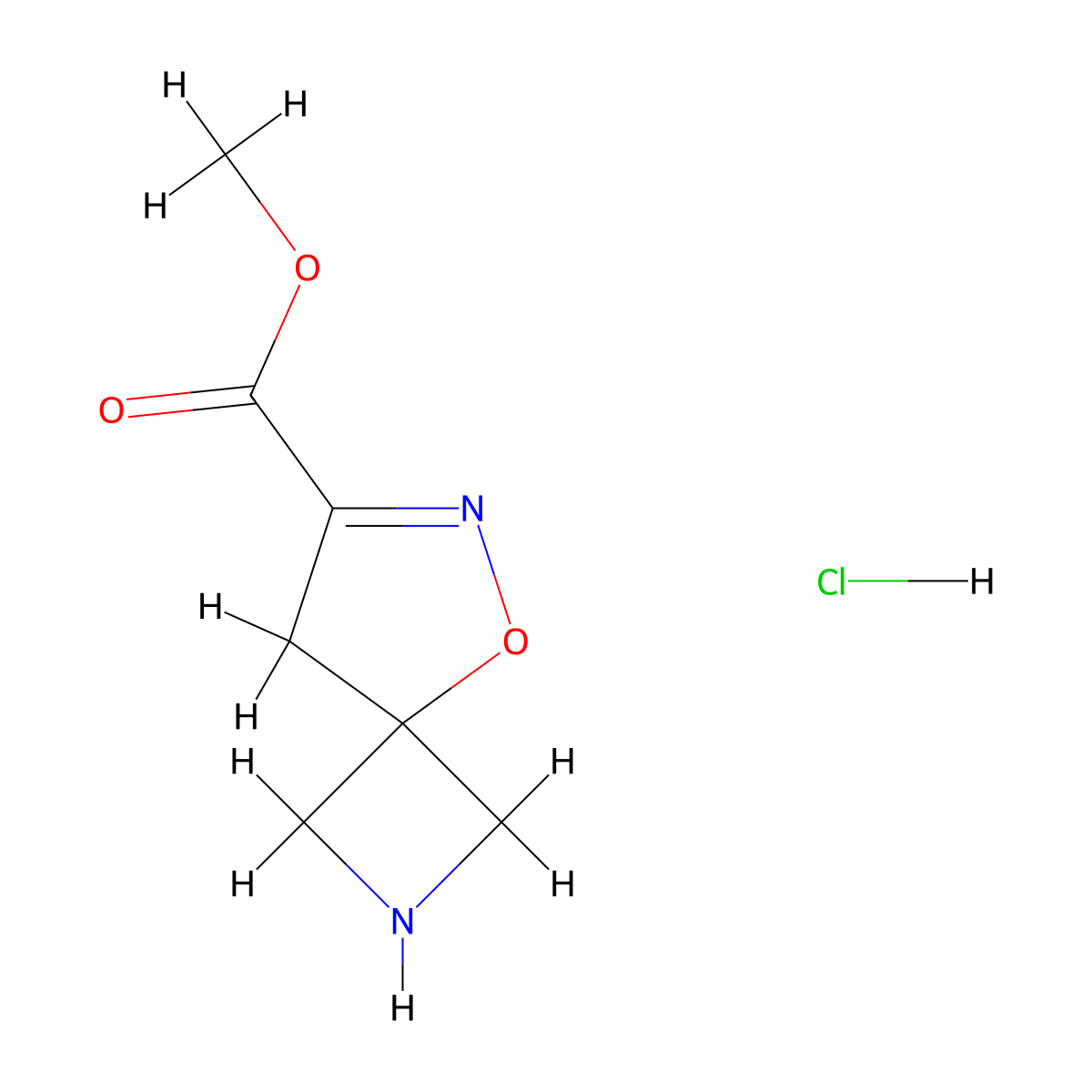 Methyl5-oxa-2,6-diazaspiro[3.4]oct-6-ene-7-carboxylatehydrochloride molecular structure, CAS 2237235-30-0