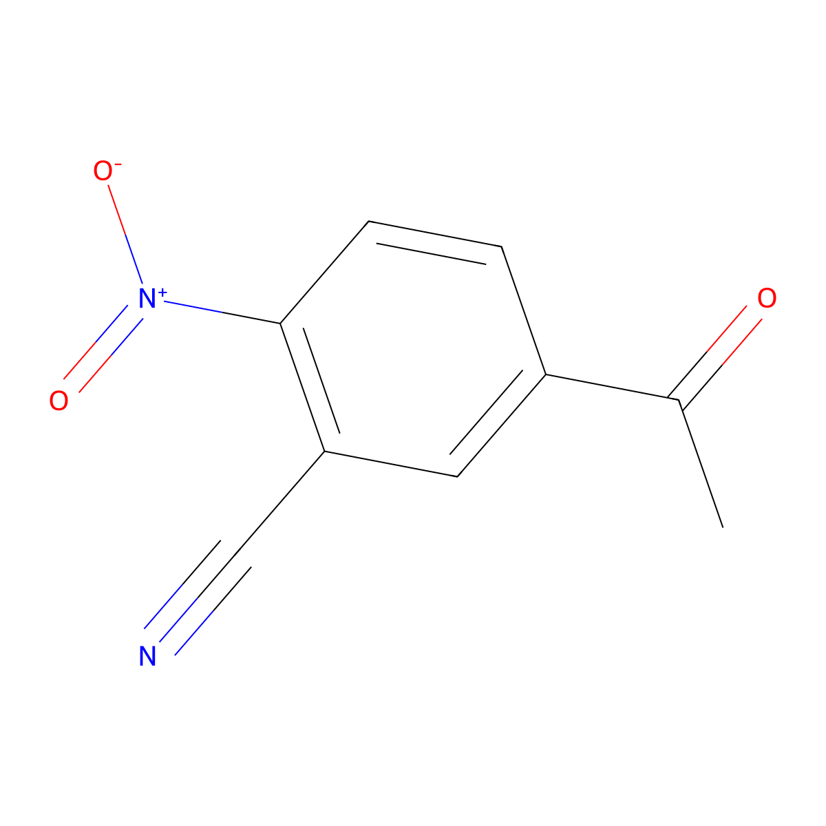 5-Acetyl-2-nitrobenzonitrile molecular structure, CAS 223726-10-1