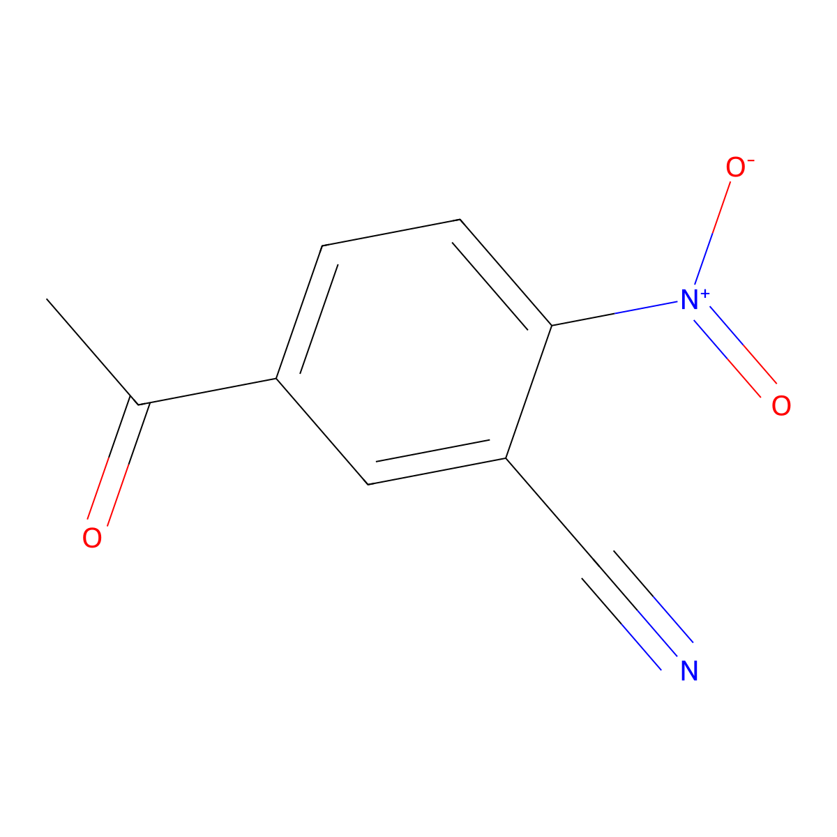 5-Acetyl-2-nitrobenzonitrile molecular structure, CAS 223726-10-1