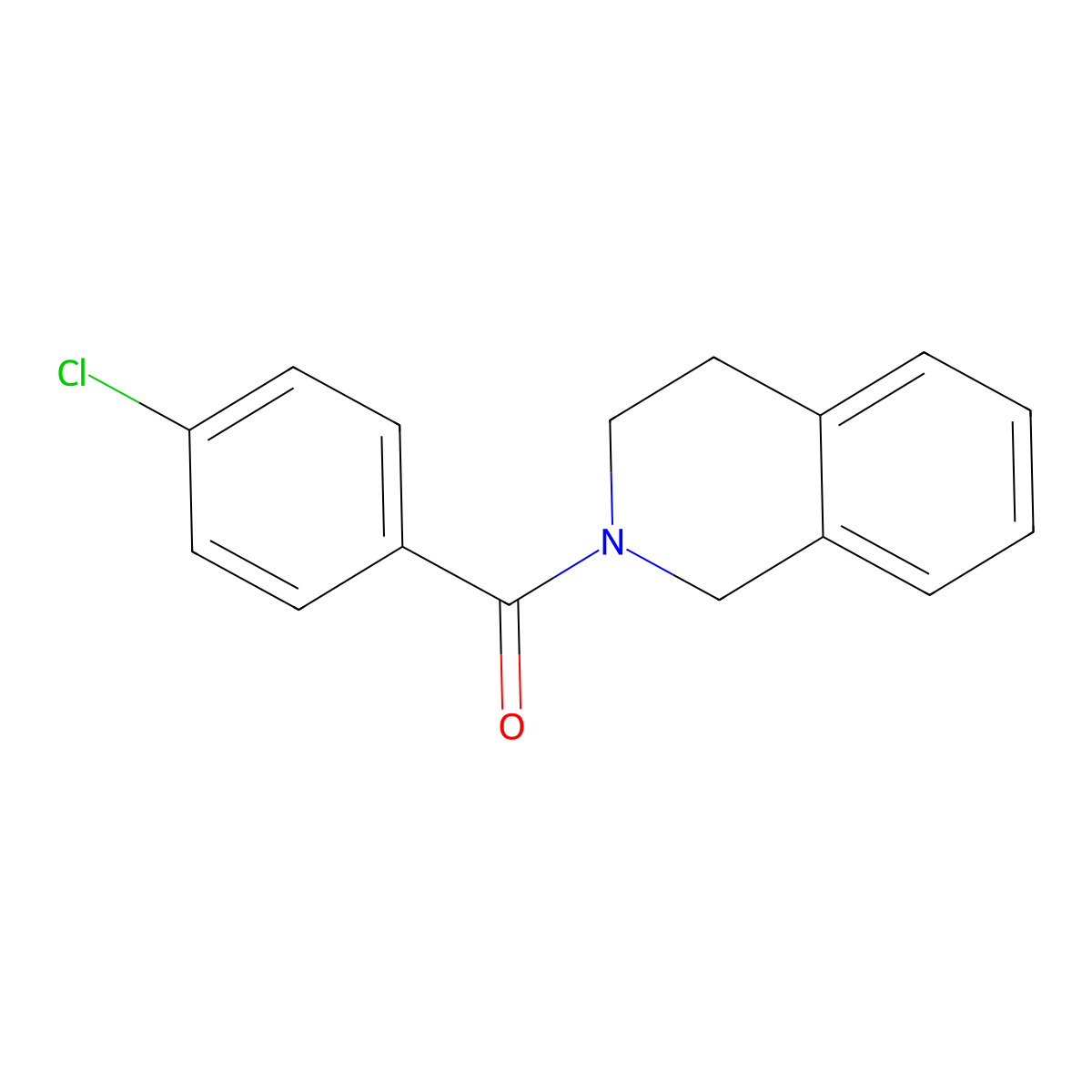 2-(4-Chlorobenzoyl)-1,2,3,4-tetrahydroisoquinoline molecular structure, CAS 223735-93-1