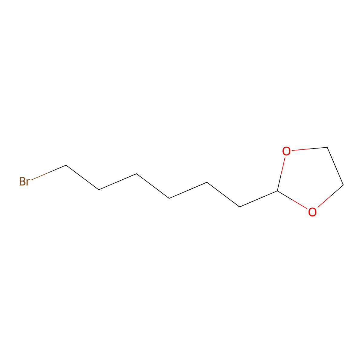 2-(6-Bromohexyl)-1,3-dioxolane molecular structure, CAS 22374-56-7