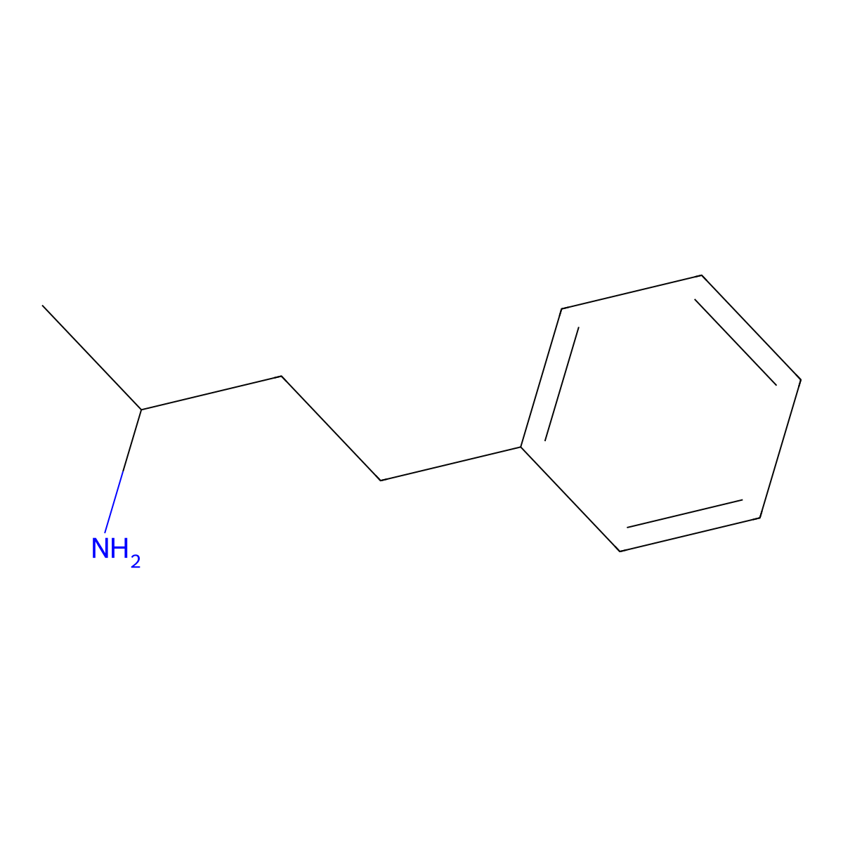 1-Methyl-3-phenylpropylamine molecular structure, CAS 22374-89-6