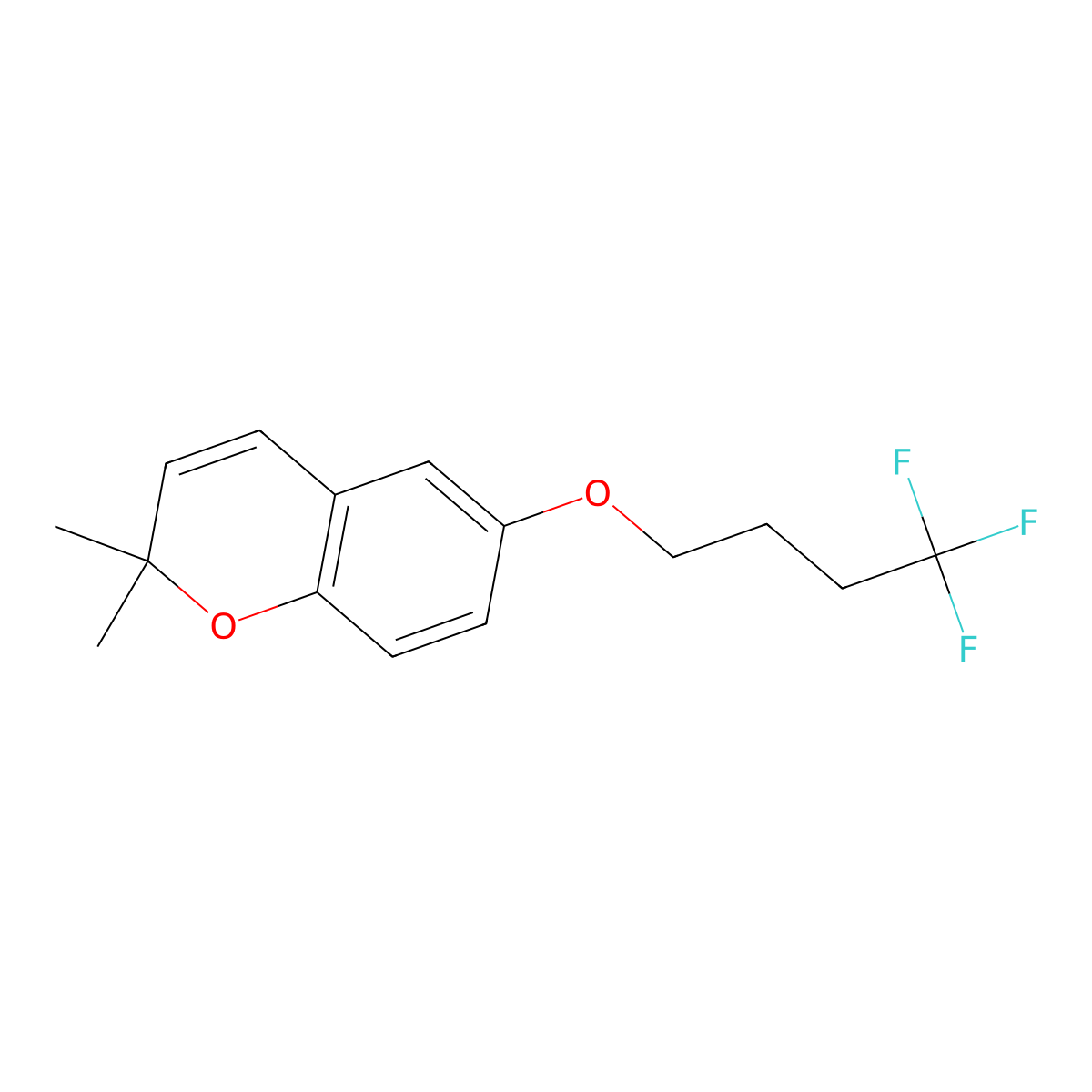 2,2-Dimethyl-6-(4,4,4-trifluorobutoxy)-2H-chromene molecular structure, CAS 223749-70-0