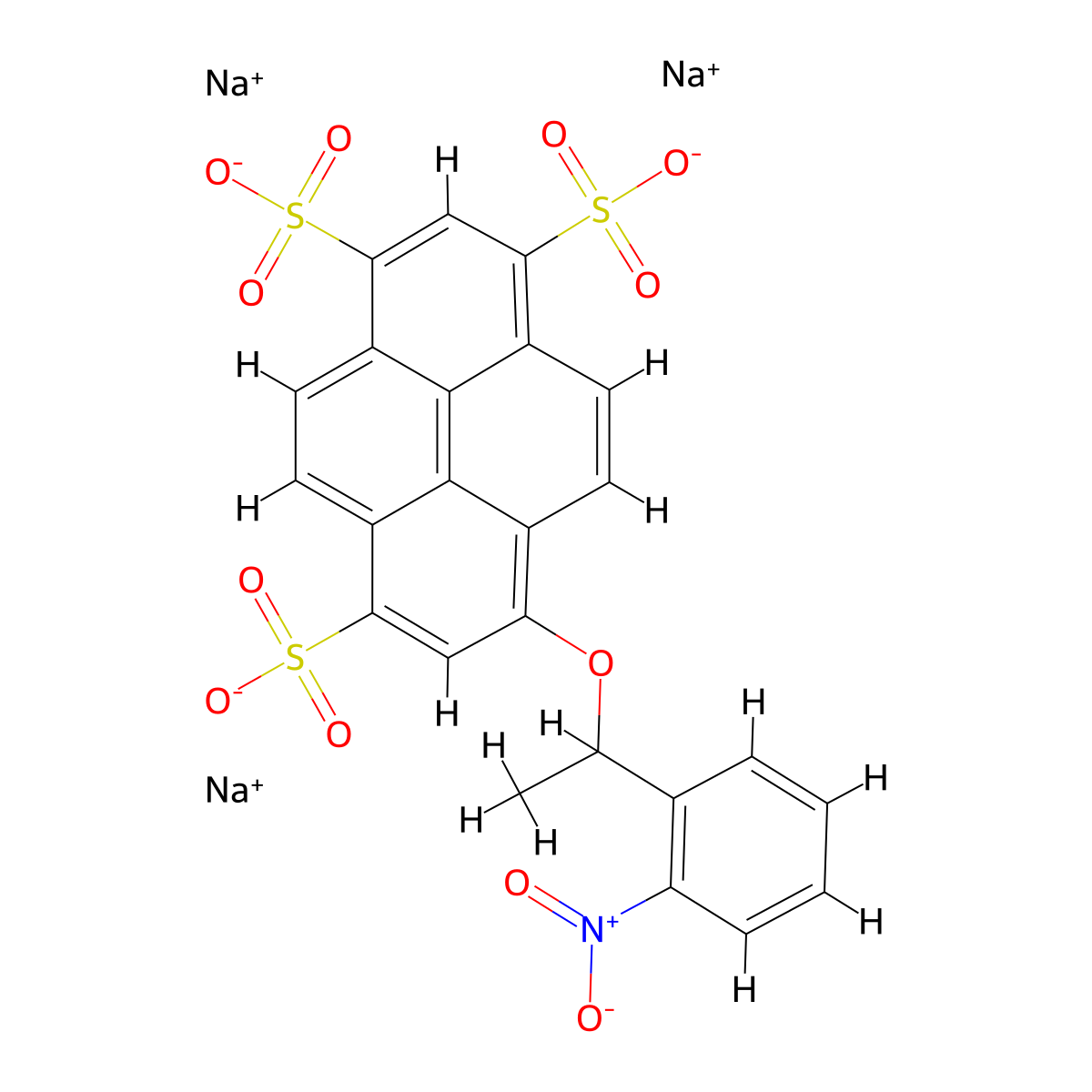 NPE-caged-HPTS molecular structure, CAS 223759-19-1