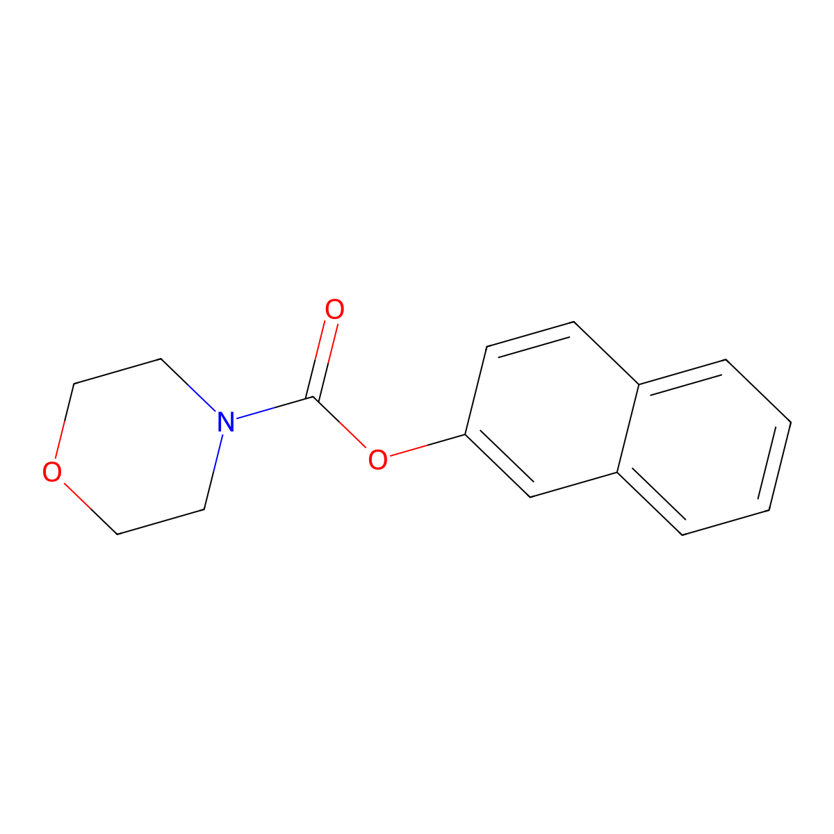 Naphthalen-2-yl morpholine-4-carboxylate molecular structure, CAS 223762-24-1