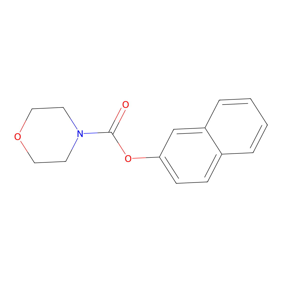 Naphthalen-2-yl morpholine-4-carboxylate molecular structure, CAS 223762-24-1