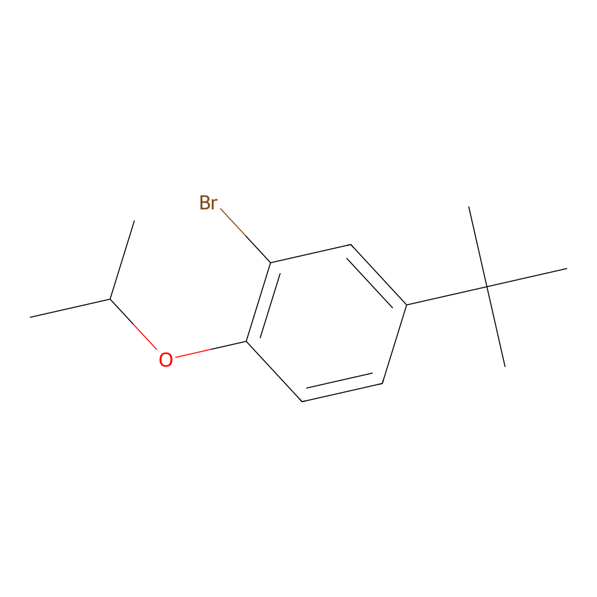 2-Bromo-4-t-butyl-1-isopropoxybenzene molecular structure, CAS 223768-39-6