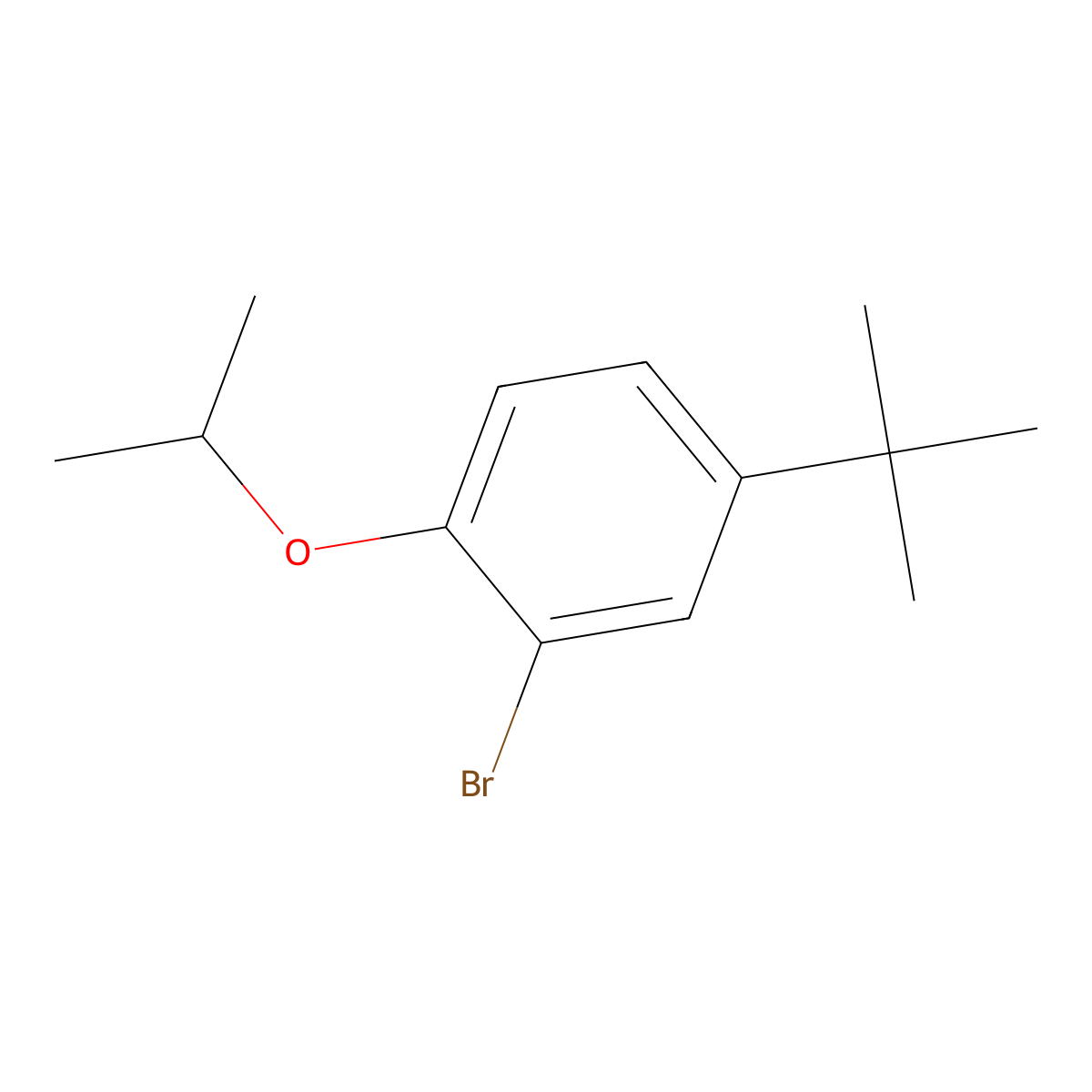 2-Bromo-4-t-butyl-1-isopropoxybenzene molecular structure, CAS 223768-39-6