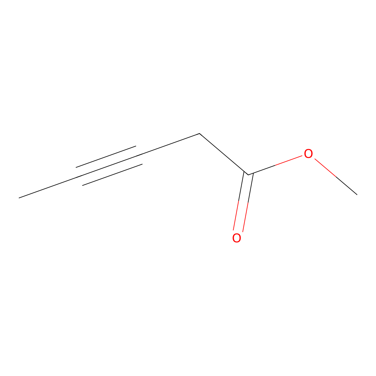 Methyl pent-3-ynoate molecular structure, CAS 22377-43-1