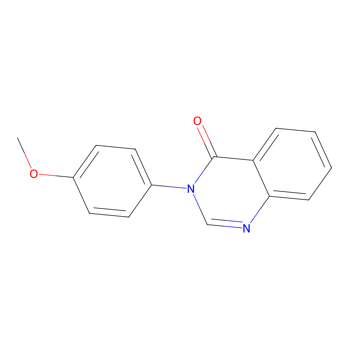 3-(4-methoxyphenyl)quinazolin-4(3H)-one molecular structure, CAS 22378-45-6