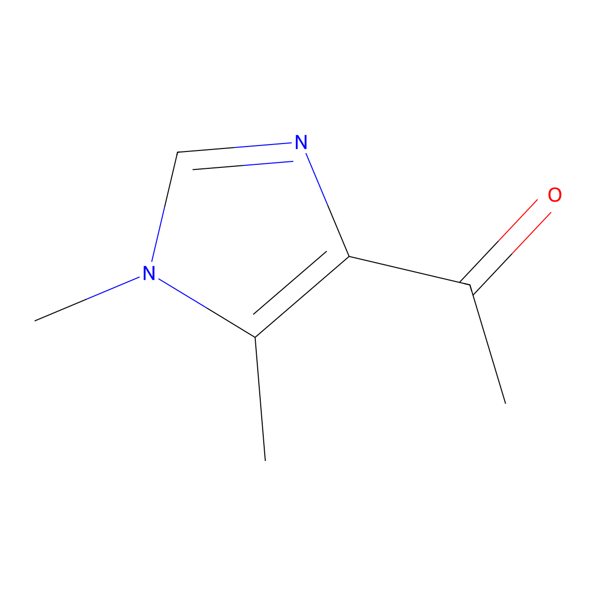 1-(1,5-dimethyl-1H-imidazol-4-yl)ethan-1-one molecular structure, CAS 223785-73-7