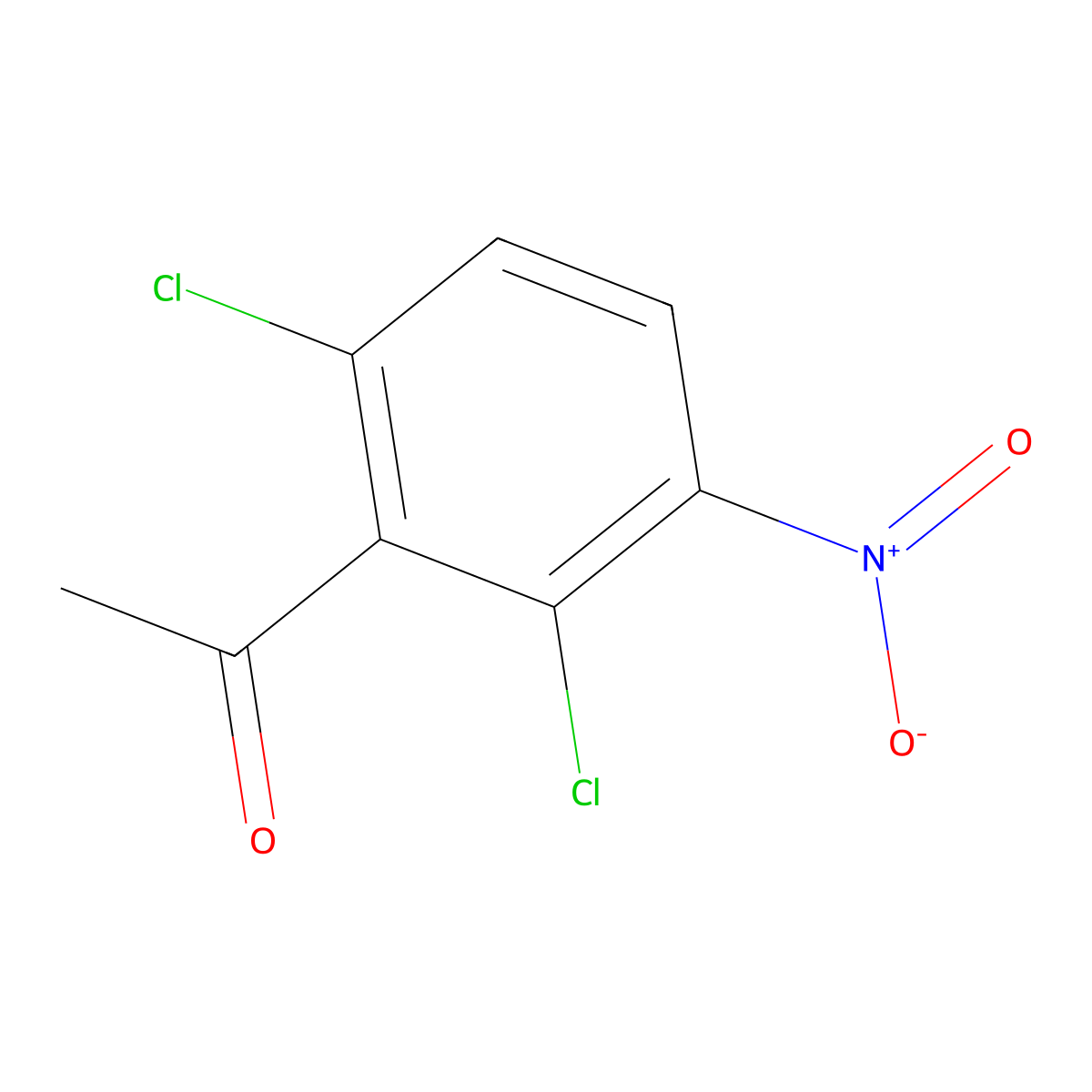 1-(2,6-Dichloro-3-nitrophenyl)ethanone molecular structure, CAS 223785-76-0