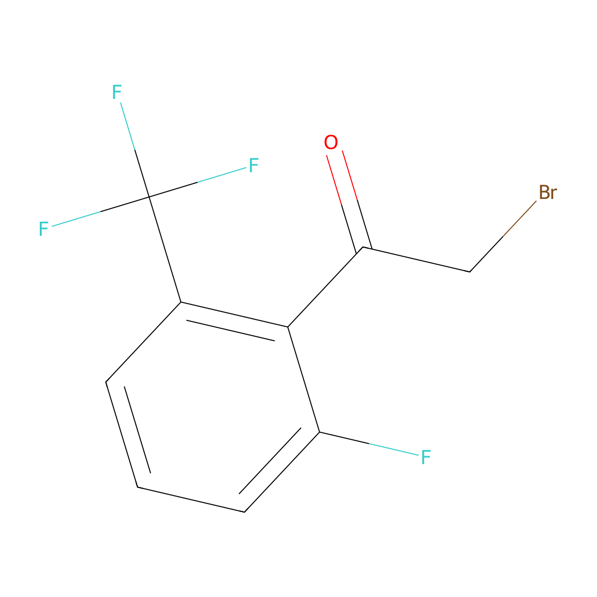 2-Fluoro-6-(trifluoromethyl)phenacyl bromide molecular structure, CAS 223785-85-1