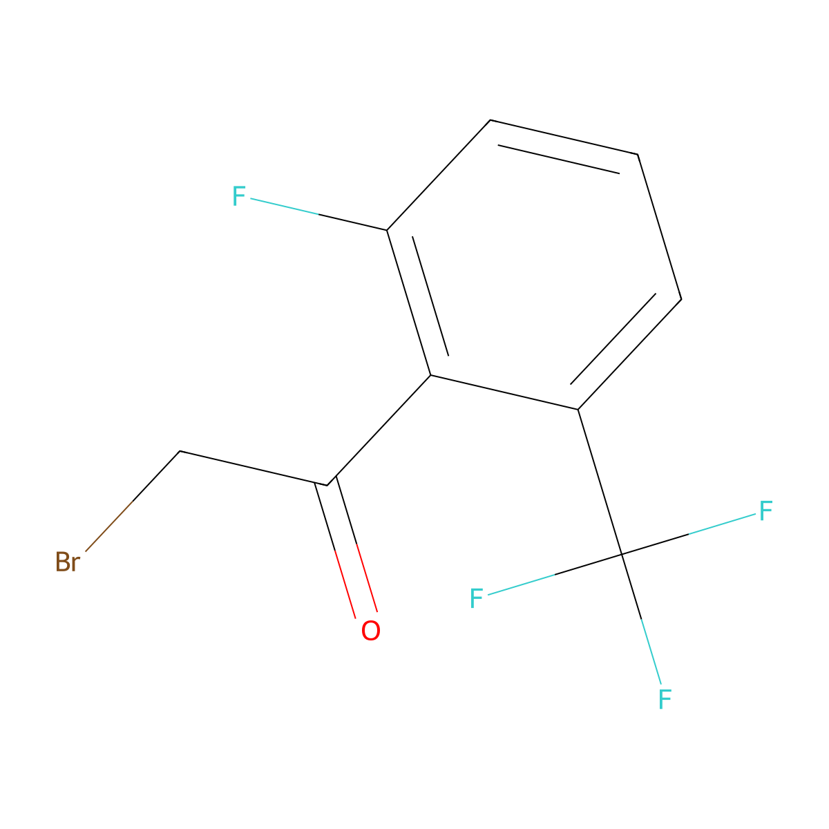 2-Fluoro-6-(trifluoromethyl)phenacyl bromide molecular structure, CAS 223785-85-1