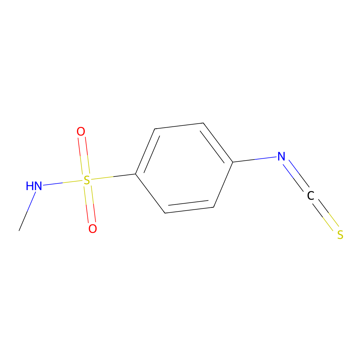 4-isothiocyanato-N-methylbenzenesulfonamide molecular structure, CAS 223785-90-8