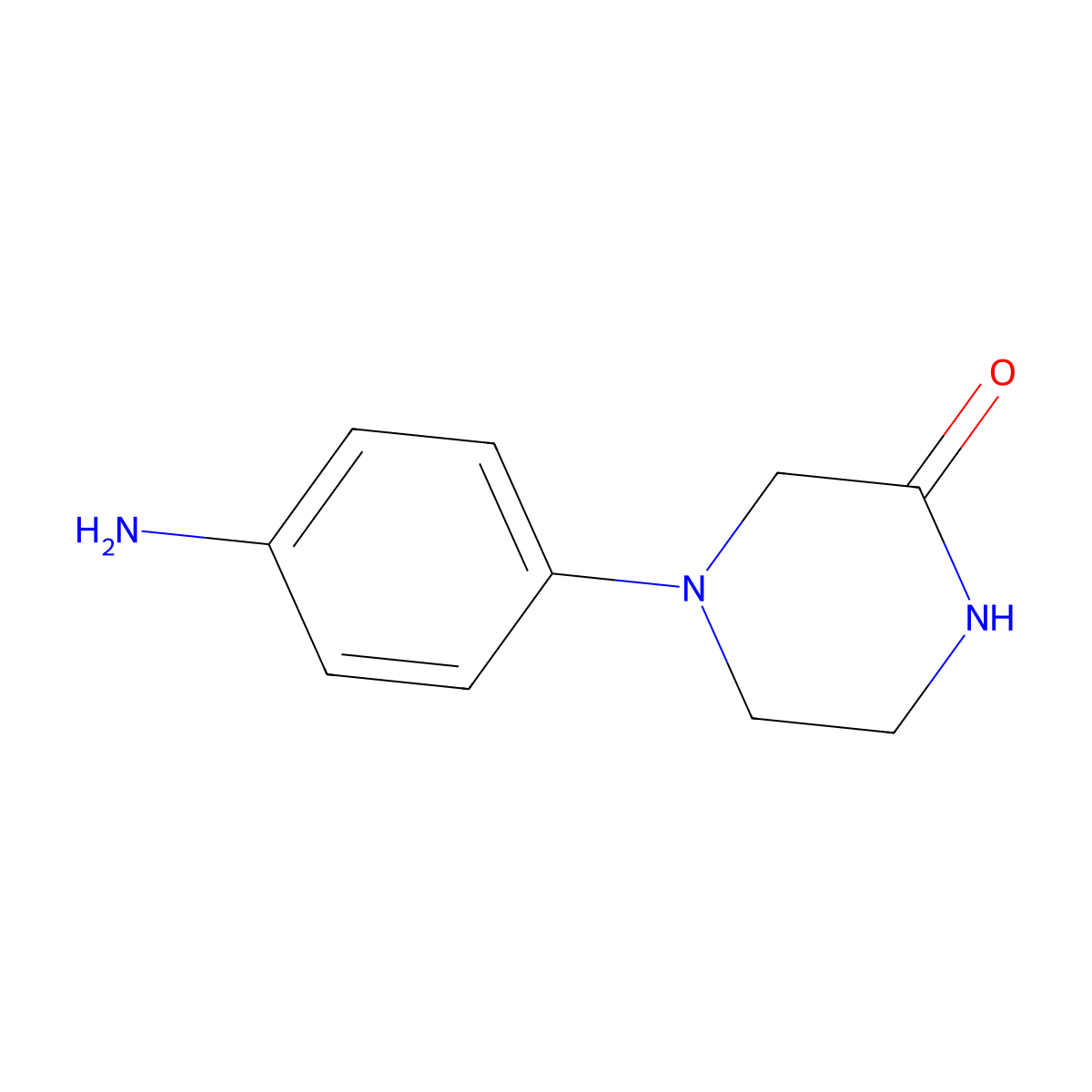 4-(4-Aminophenyl)piperazin-2-one molecular structure, CAS 223786-04-7