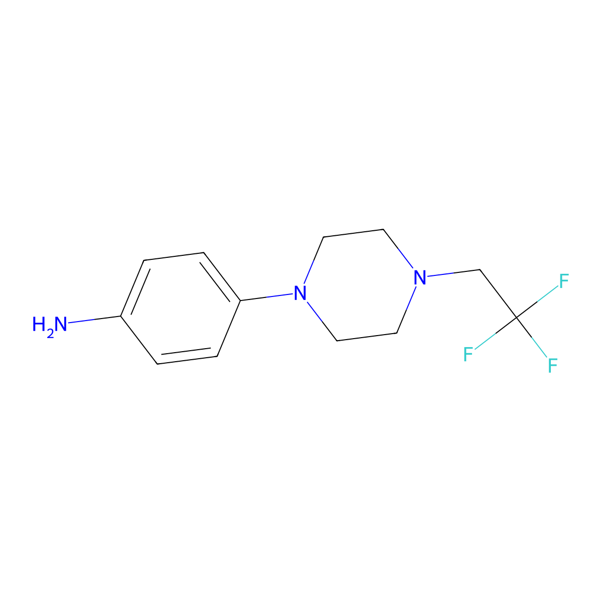 4-[4-(2,2,2-Trifluoroethyl)piperazin-1-yl]aniline molecular structure, CAS 223786-29-6