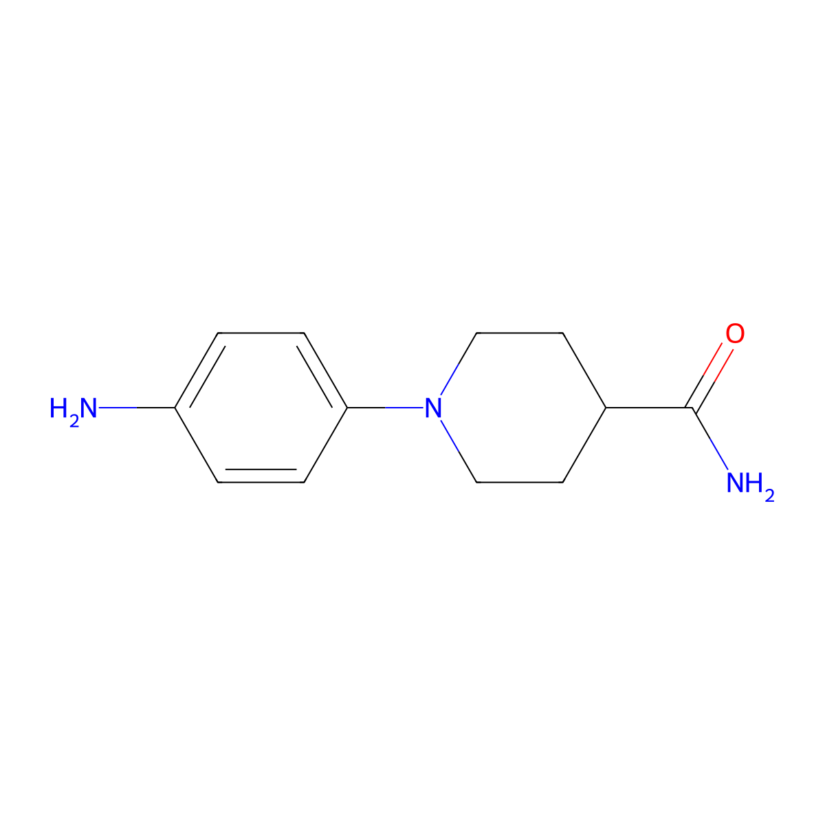 1-(4-Aminophenyl)piperidine-4-carboxamide molecular structure, CAS 223786-50-3