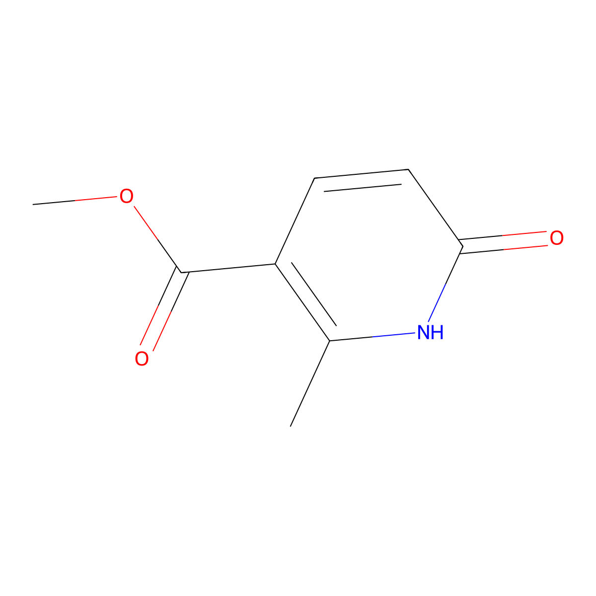 Methyl 6-hydroxy-2-methylpyridine-3-carboxylate molecular structure, CAS 223788-08-7