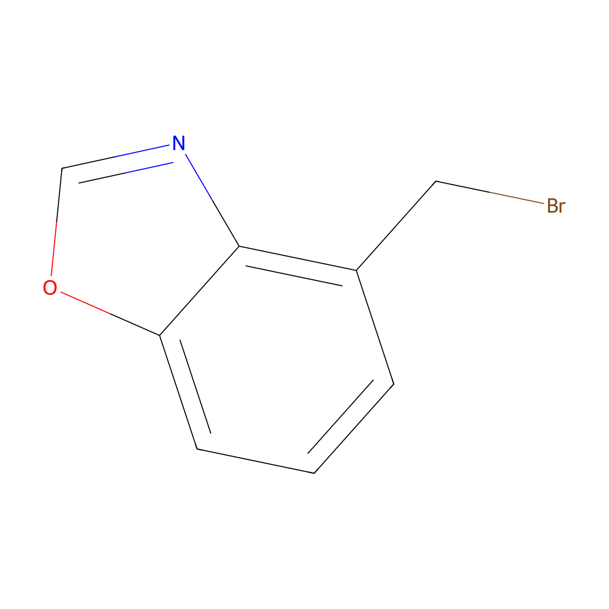 4-(Bromomethyl)-1,3-benzoxazole molecular structure, CAS 223792-93-6