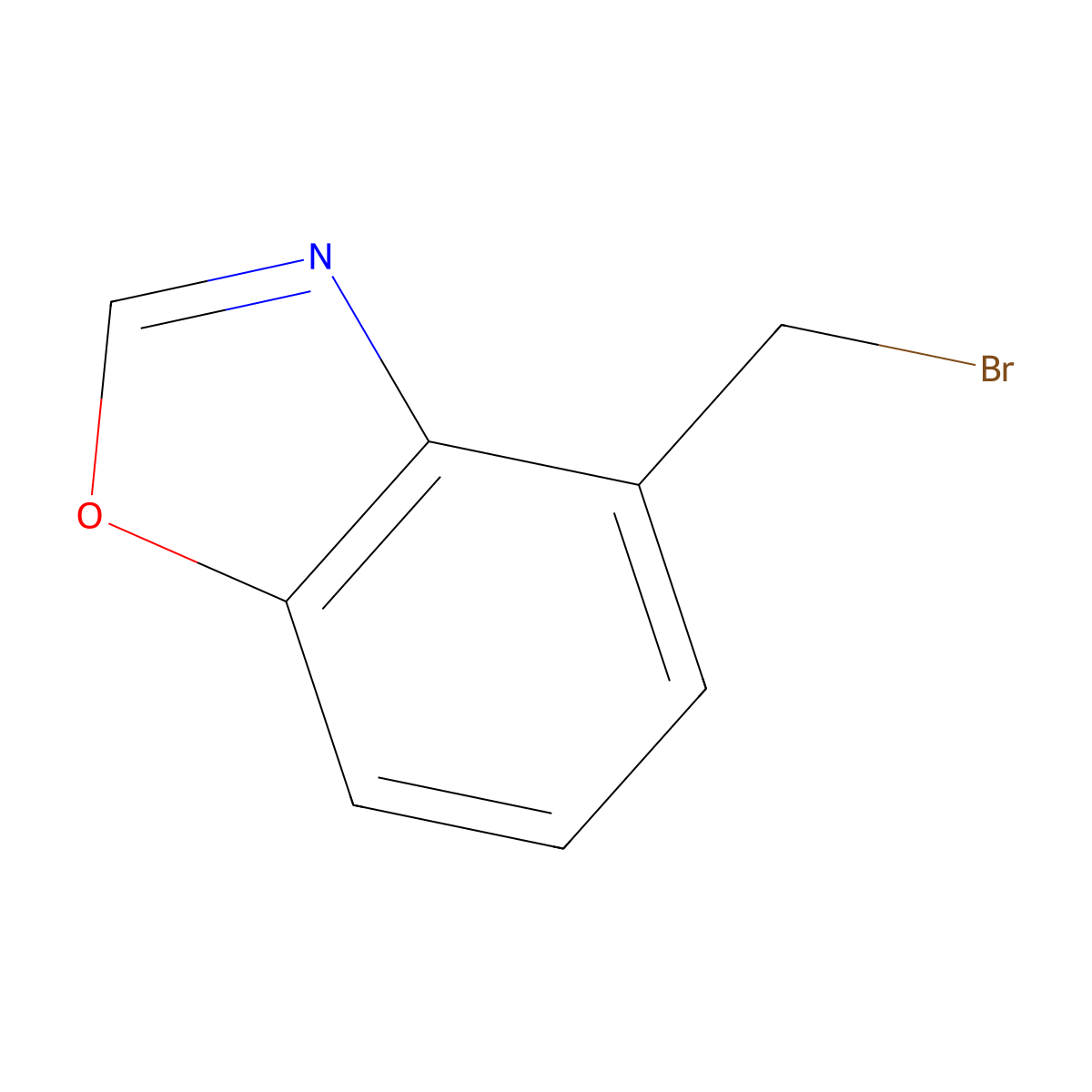 4-(Bromomethyl)-1,3-benzoxazole molecular structure, CAS 223792-93-6