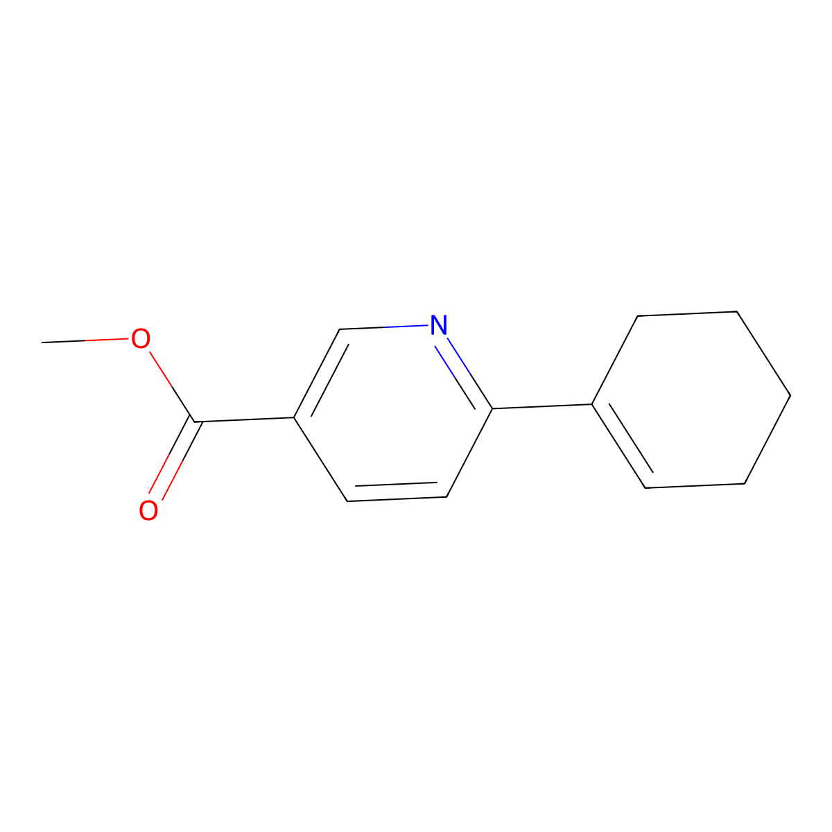 Methyl 6-(Cyclohex-1-en-1-yl)nicotinate molecular structure, CAS 2237954-53-7