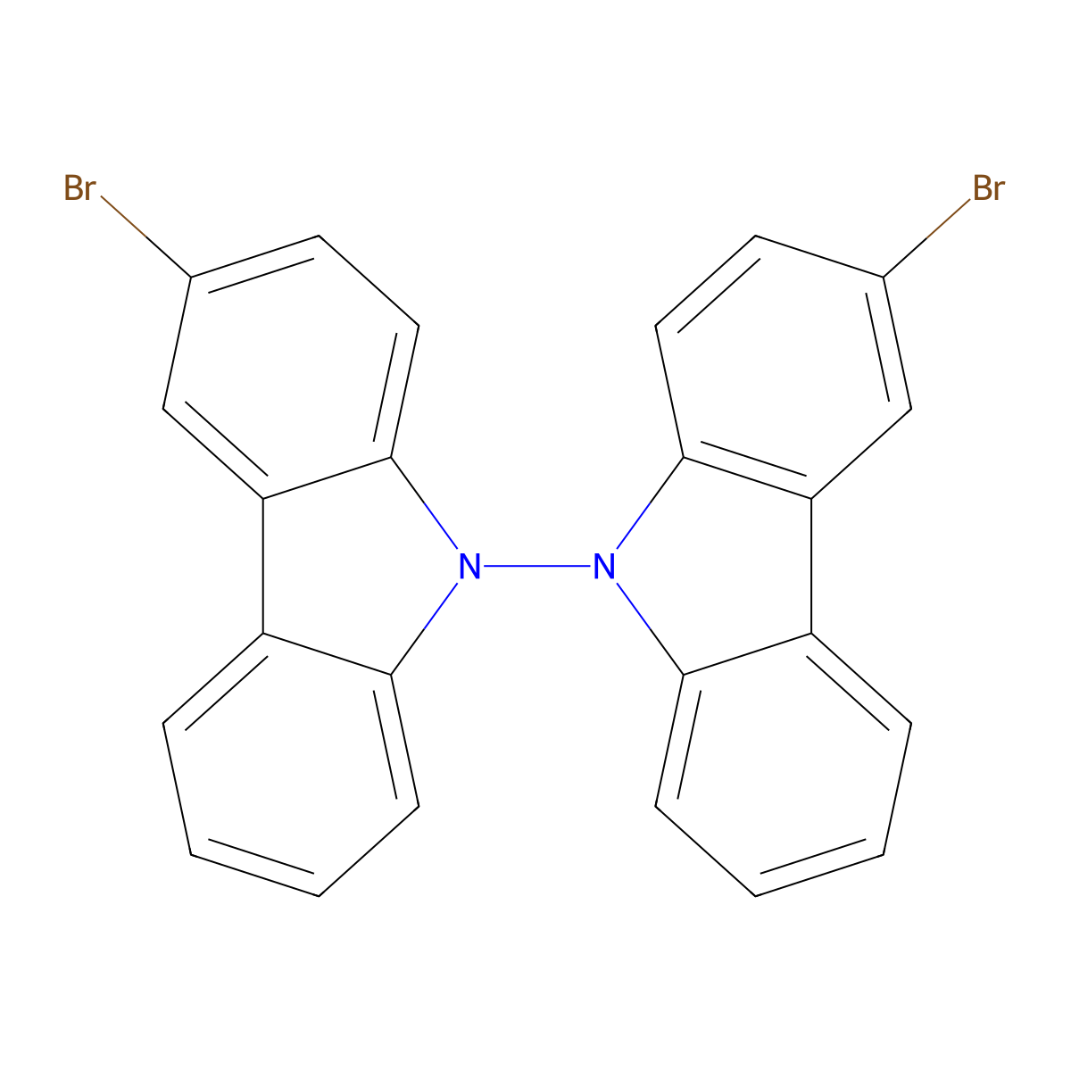 3,3'-Dibromo-9,9'-bicarbazole molecular structure, CAS 2237969-71-8