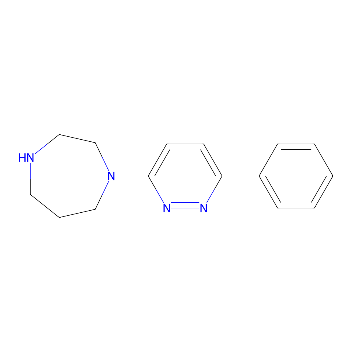 1-(6-Phenylpyridazin-3-yl)-1,4-diazepane molecular structure, CAS 223797-09-9