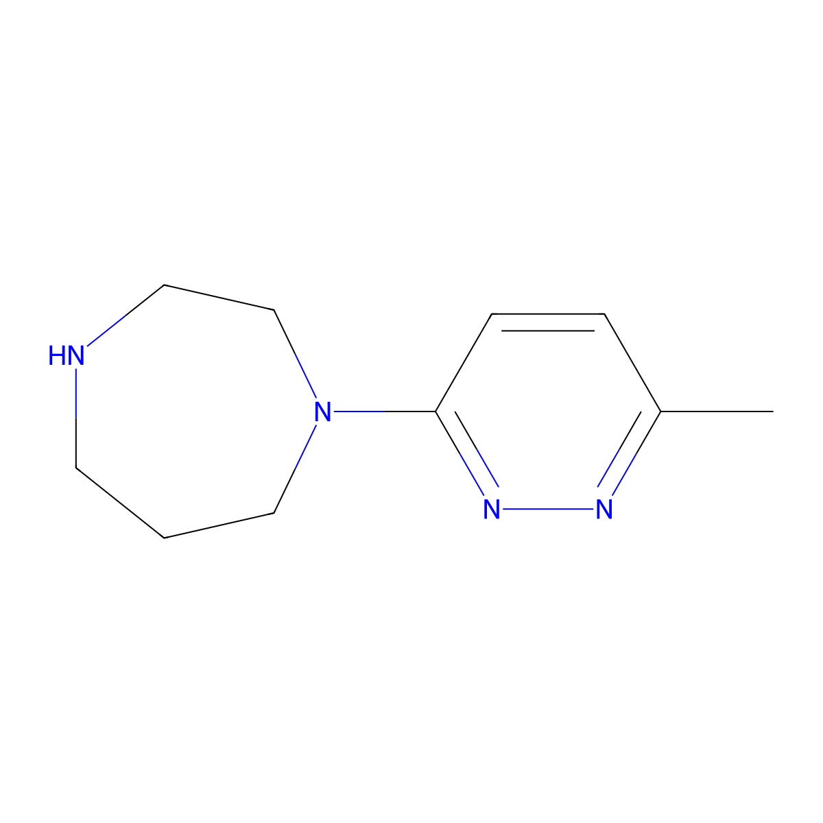 1-(6-Methylpyridazin-3-yl)-1,4-diazepane molecular structure, CAS 223797-15-7