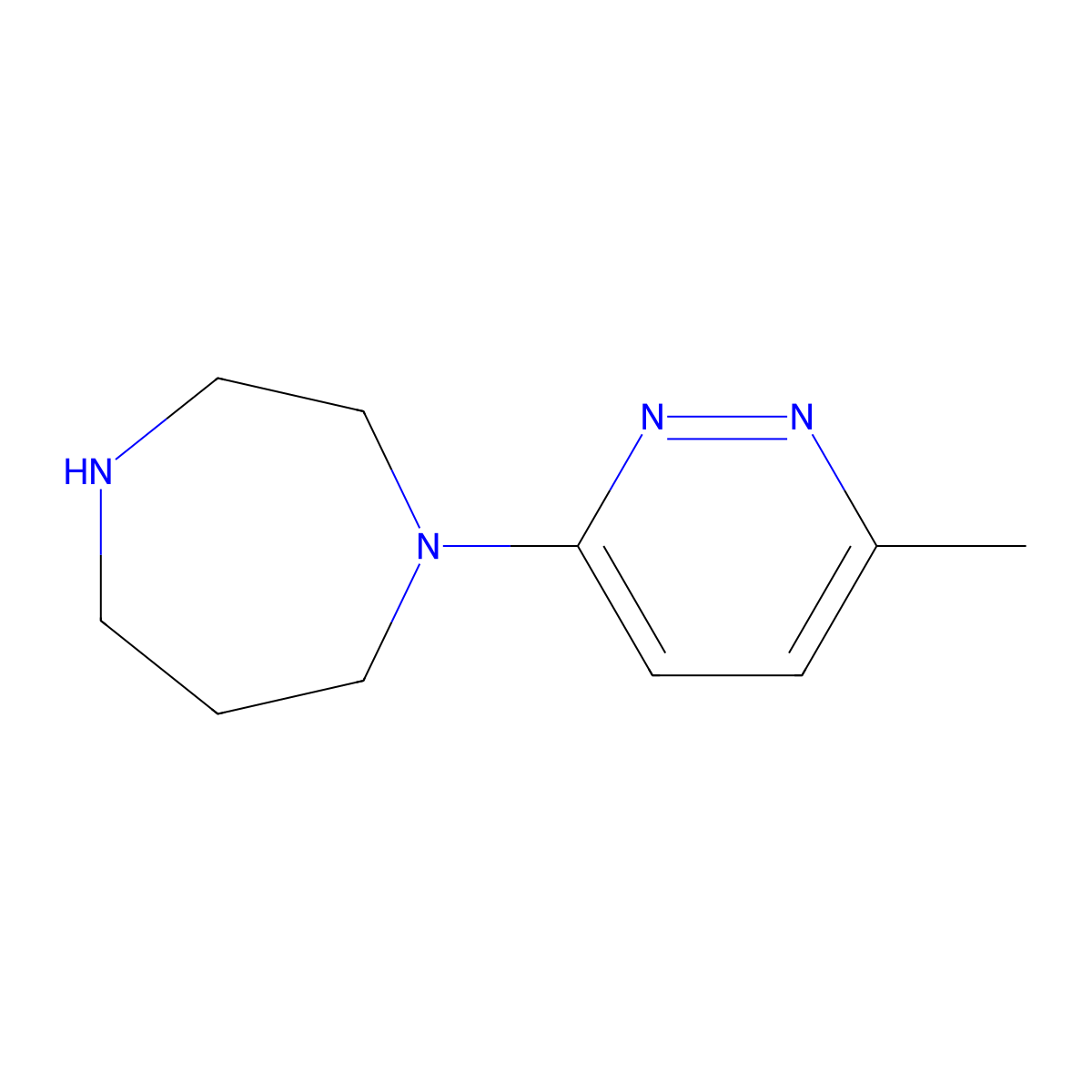 1-(6-Methylpyridazin-3-yl)-1,4-diazepane molecular structure, CAS 223797-15-7