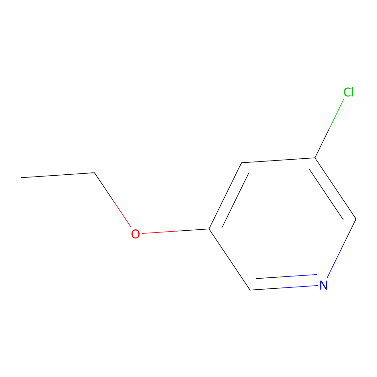 3-Chloro-5-ethoxypyridine molecular structure, CAS 223797-65-7