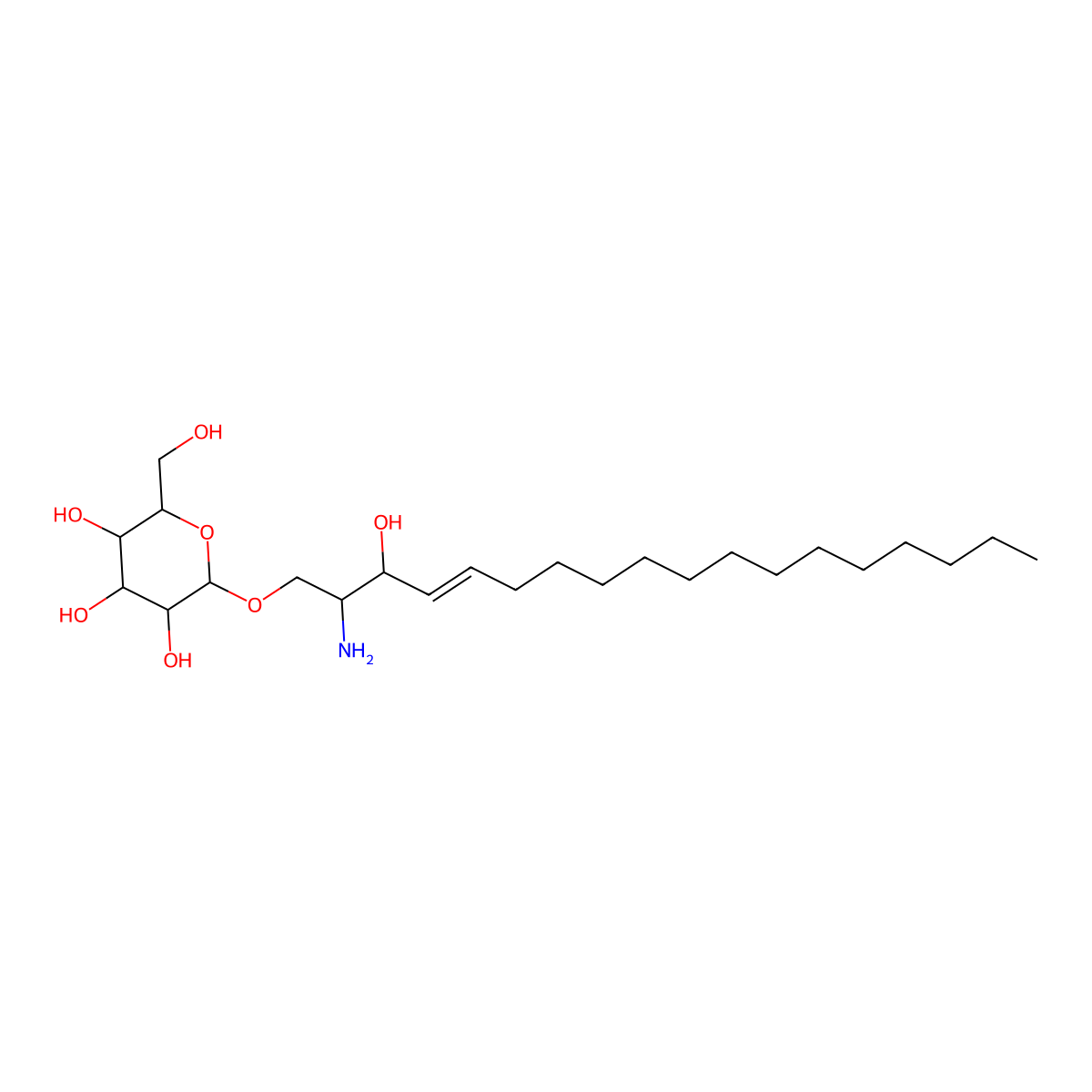 Psychosine molecular structure, CAS 2238-90-6