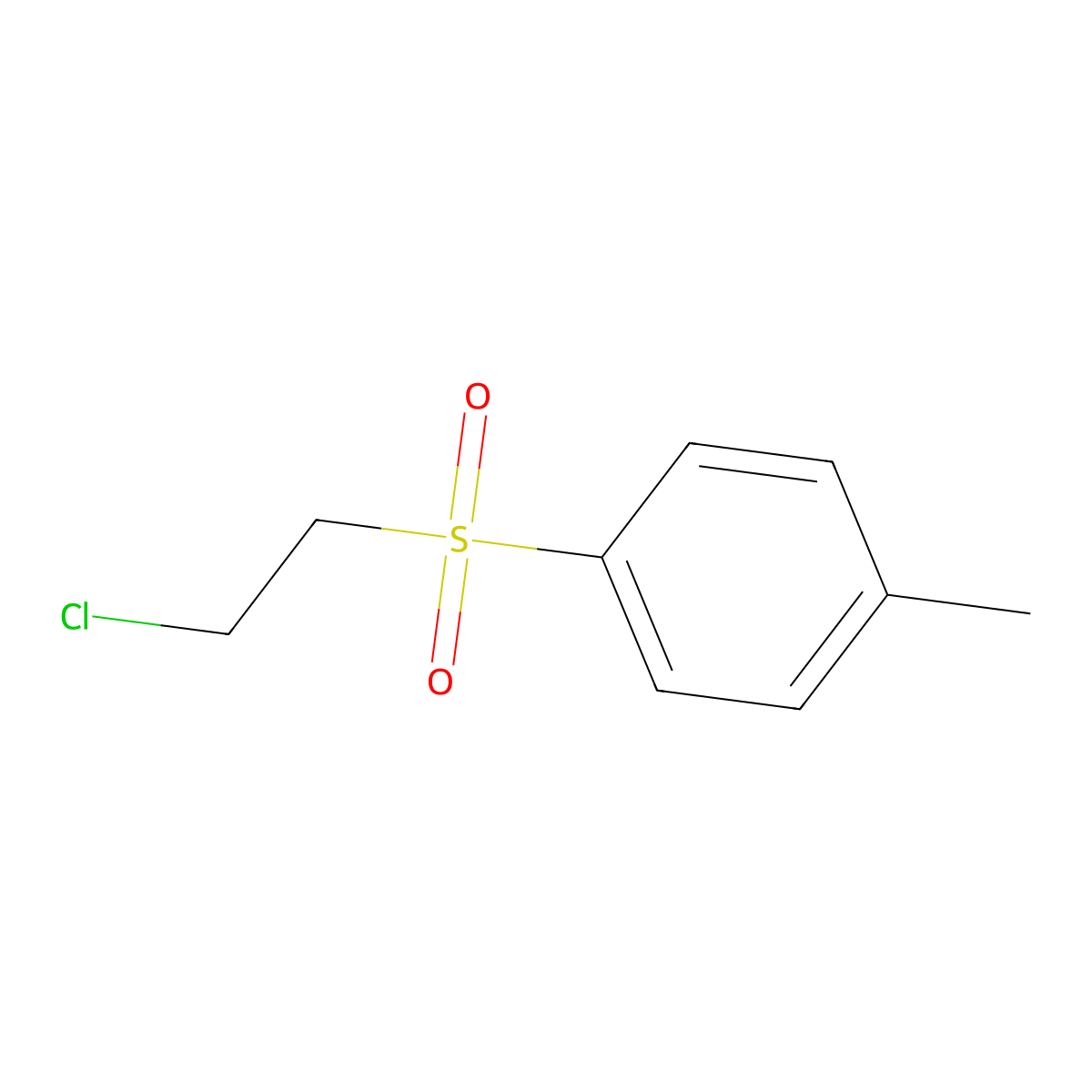 Sulfone, 2-chloroethyl p-tolyl molecular structure, CAS 22381-53-9
