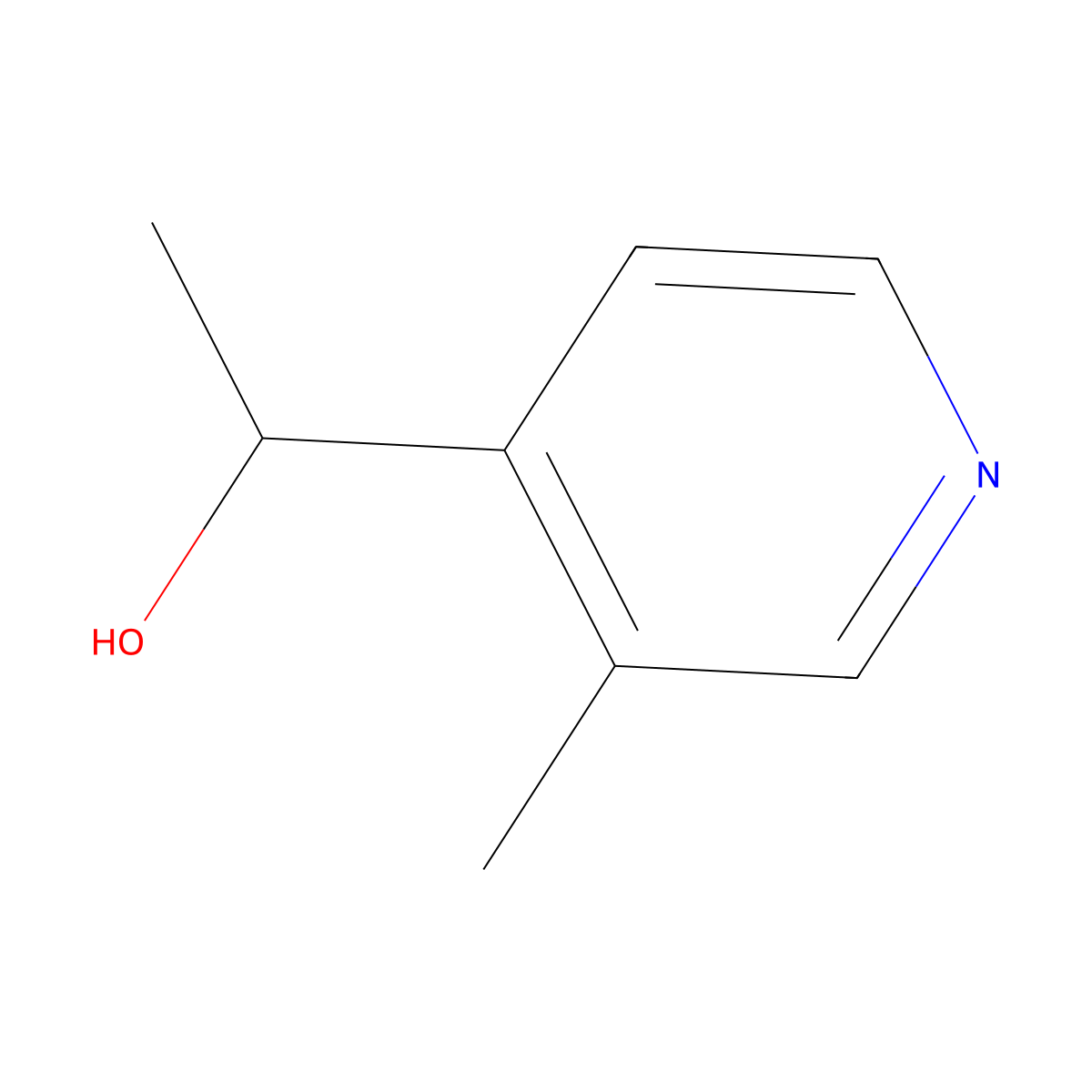 1-(3-Methylpyridin-4-yl)ethanol molecular structure, CAS 22382-97-4