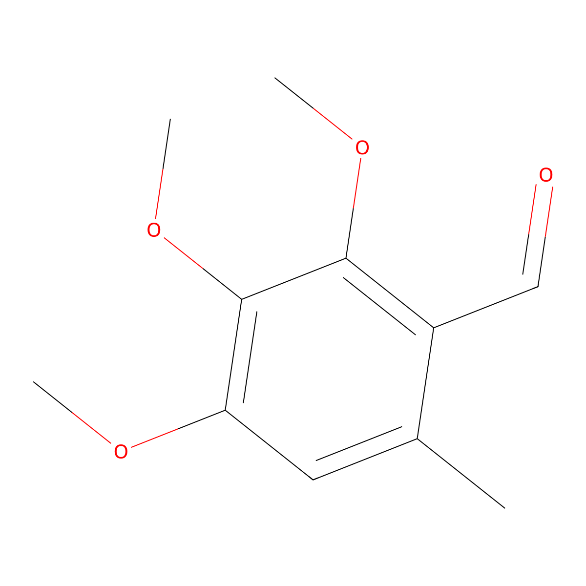 2,3,4-Trimethoxy-6-methylbenzaldehyde molecular structure, CAS 22383-85-3