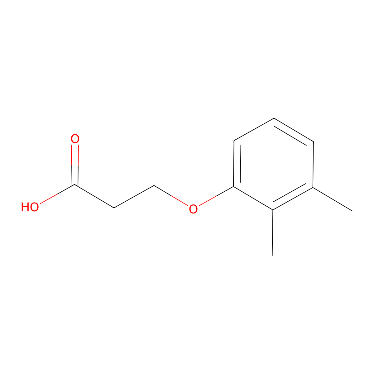 3-(2,3-Dimethylphenoxy)propanoic acid molecular structure, CAS 22383-94-4