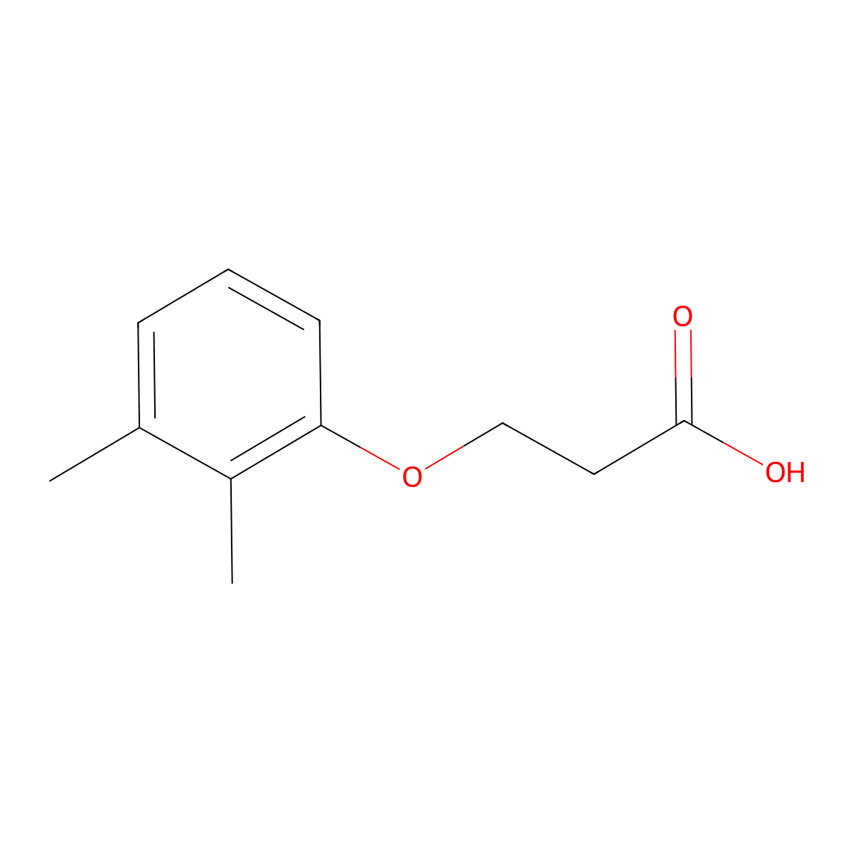 3-(2,3-Dimethylphenoxy)propanoic acid molecular structure, CAS 22383-94-4