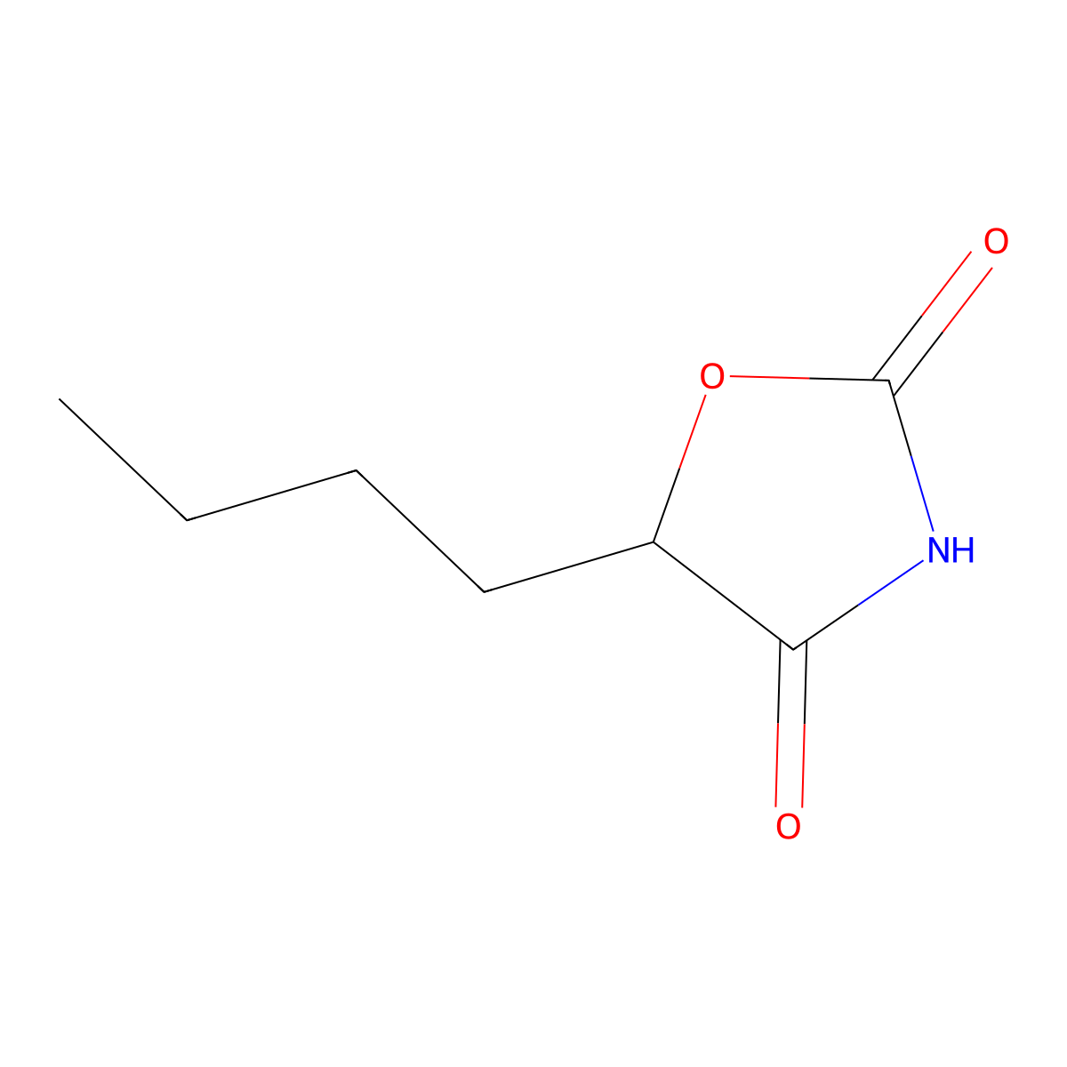 5-Butyloxazolidine-2,4-dione molecular structure, CAS 22384-53-8