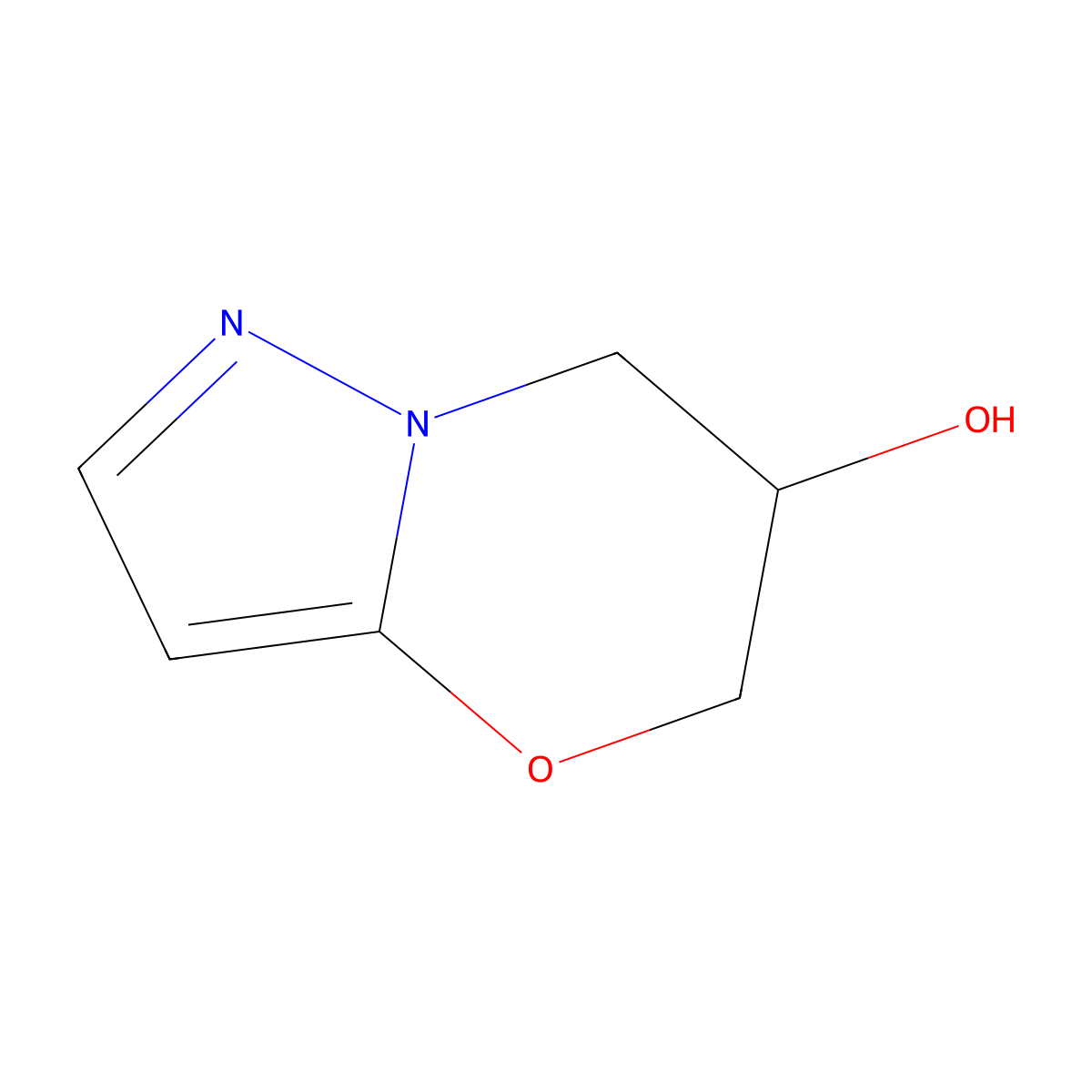 (S)-6,7-Dihydro-5H-pyrazolo[5,1-B][1,3]oxazin-6-OL molecular structure, CAS 2238822-14-3