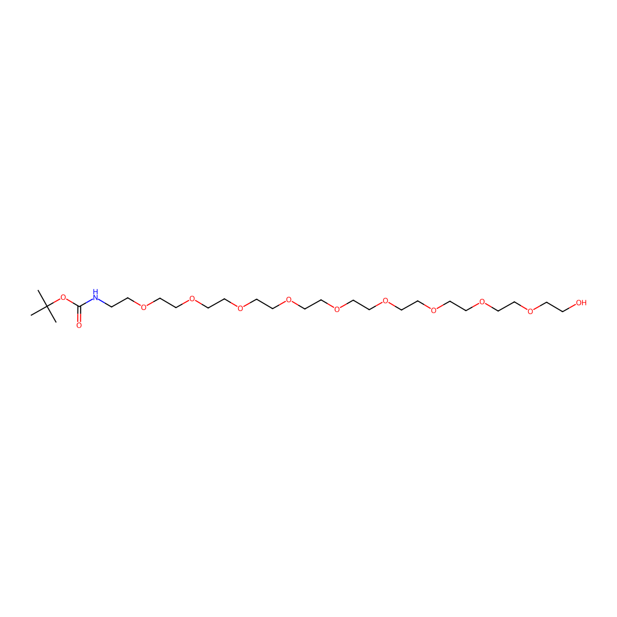 N-Boc-PEG10-alcohol molecular structure, CAS 2238844-74-9