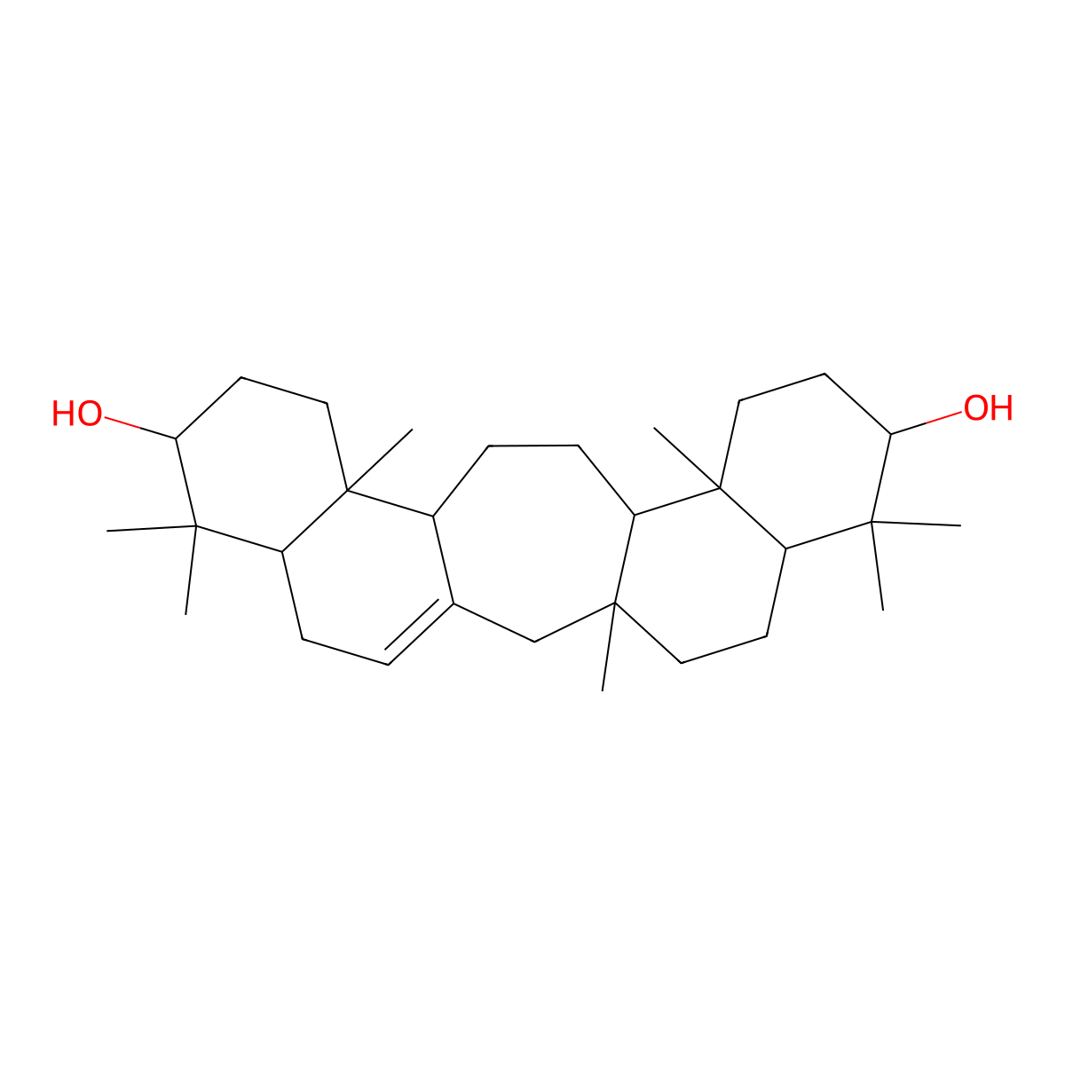 Serratenediol molecular structure, CAS 2239-24-9