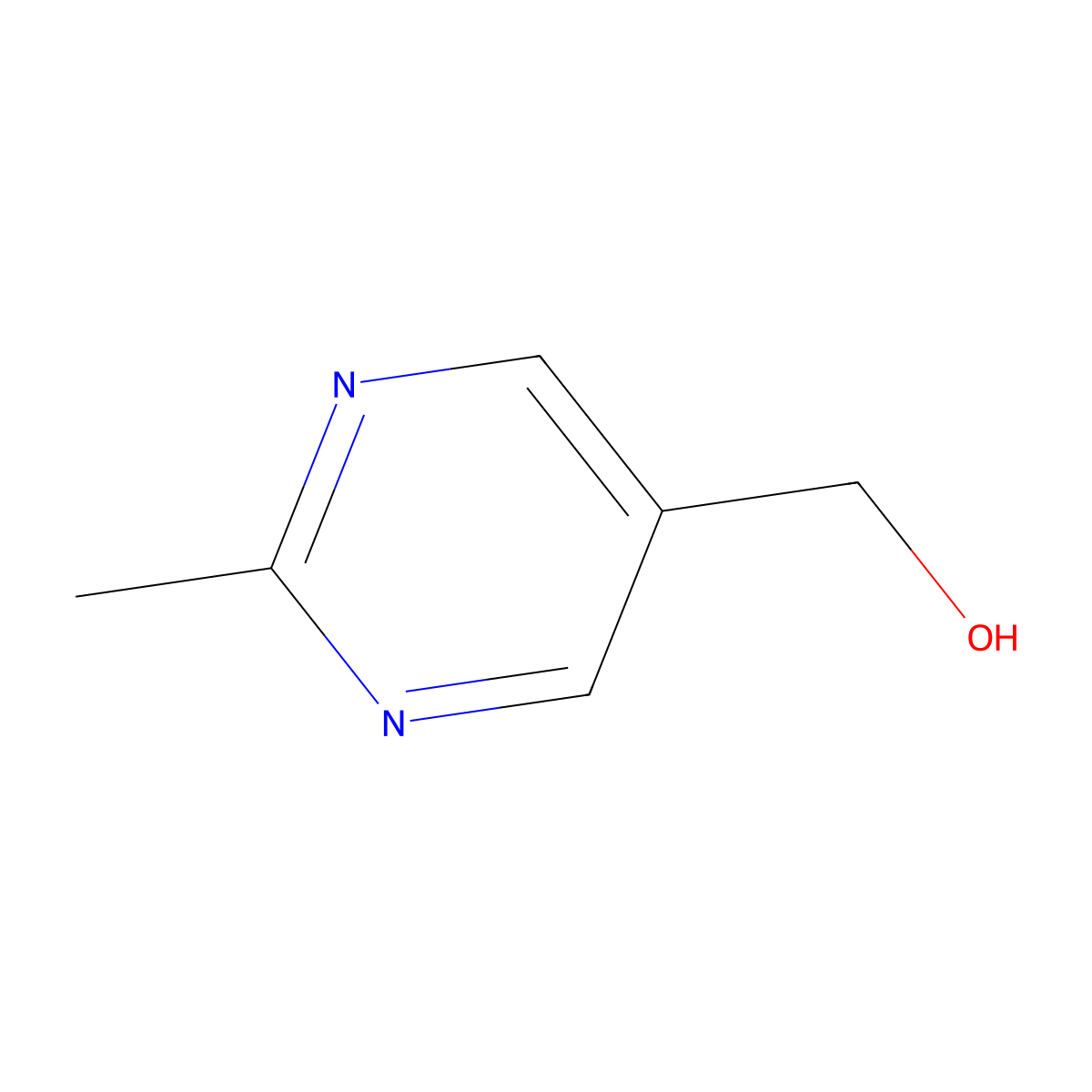 (2-Methylpyrimidin-5-yl)methanol molecular structure, CAS 2239-83-0
