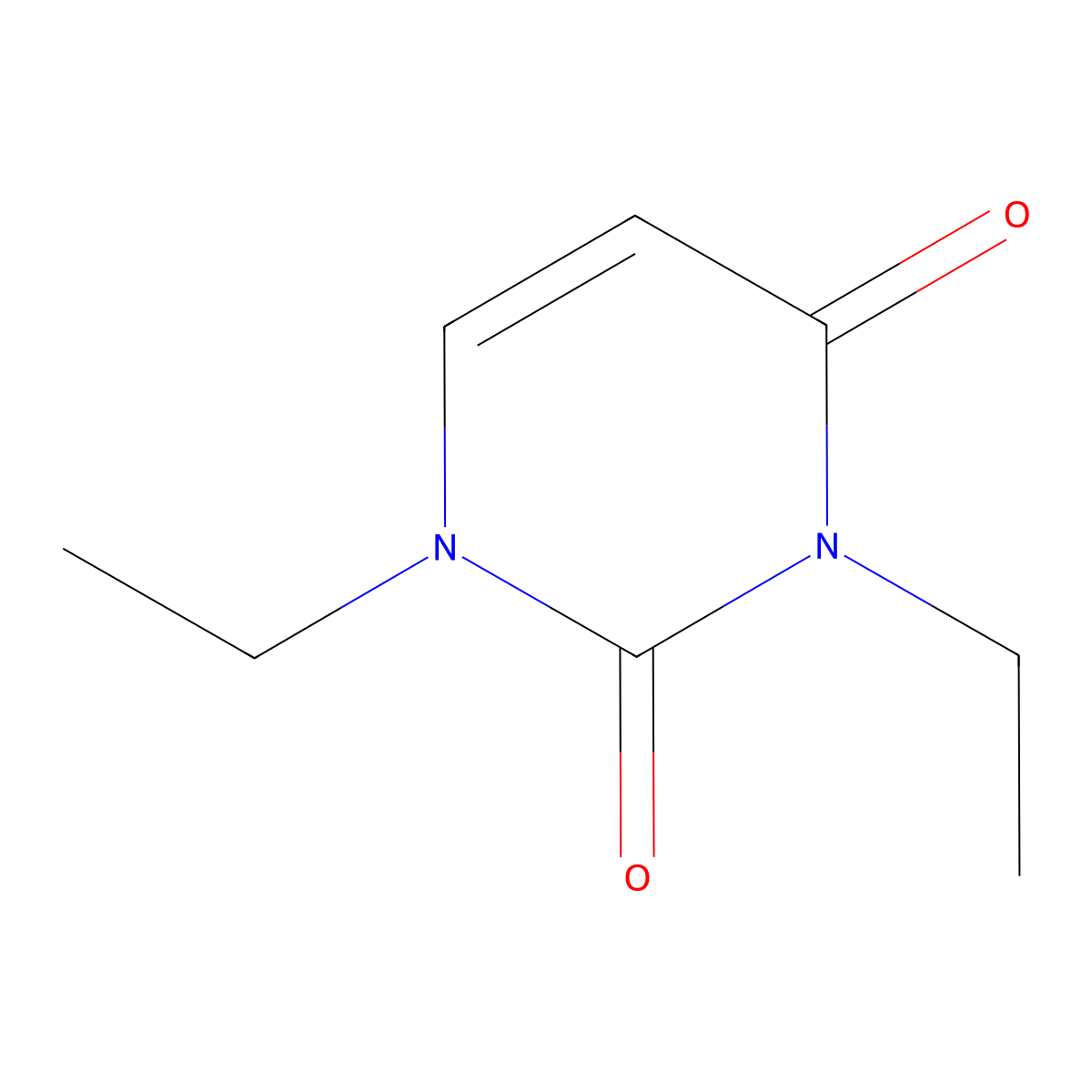 1,3-Diethylpyrimidine-2,4(1H,3H)-dione molecular structure, CAS 22390-04-1