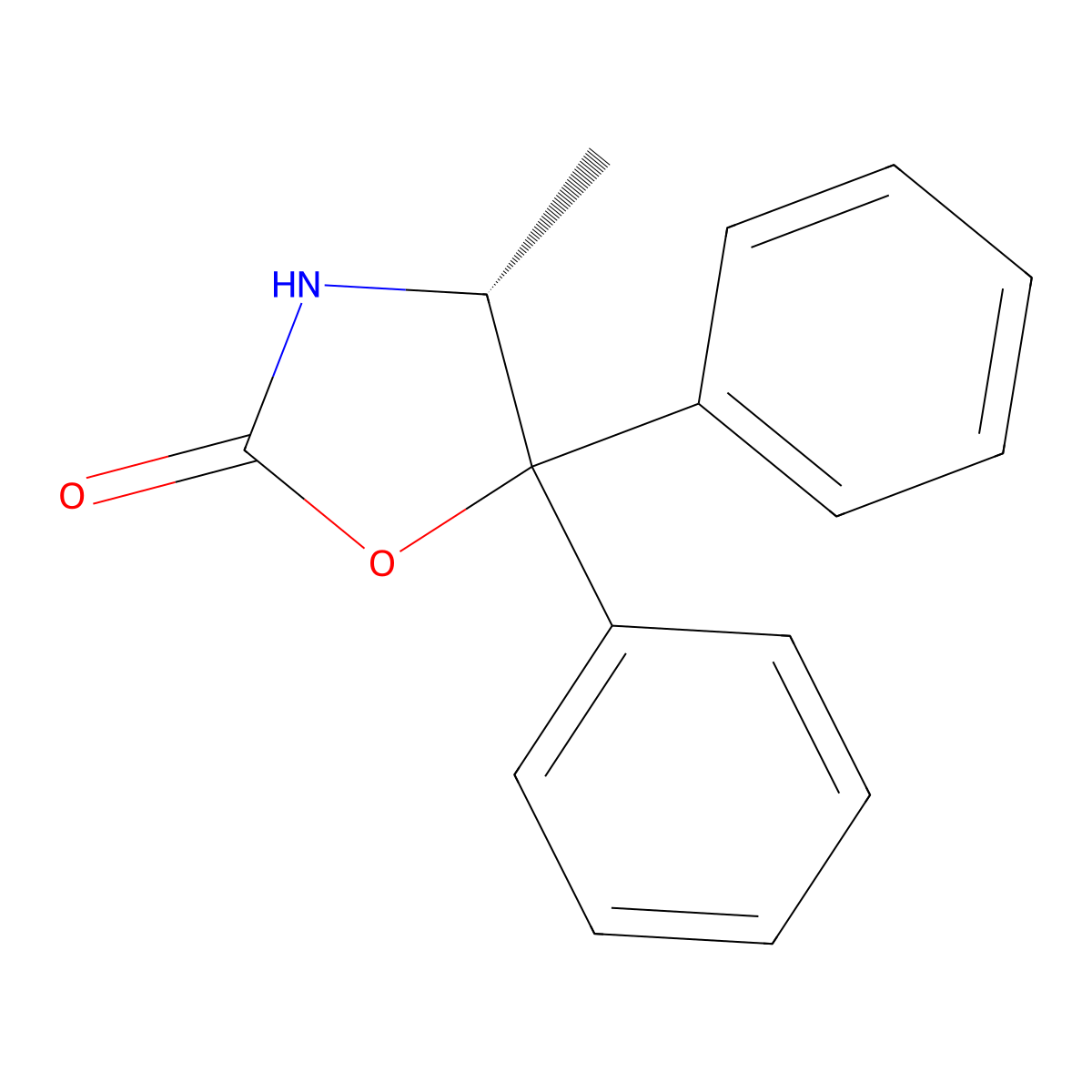 (R)-4-Methyl-5,5-diphenyloxazolidin-2-one molecular structure, CAS 223906-37-4