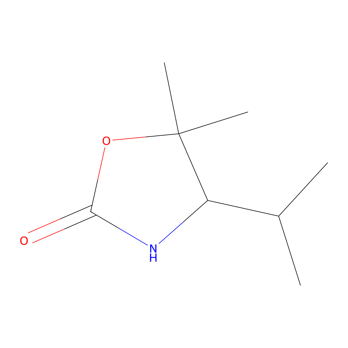 (R)-(+)-4-Isopropyl-5,5-dimethyl-2-oxazolidinone molecular structure, CAS 223906-38-5