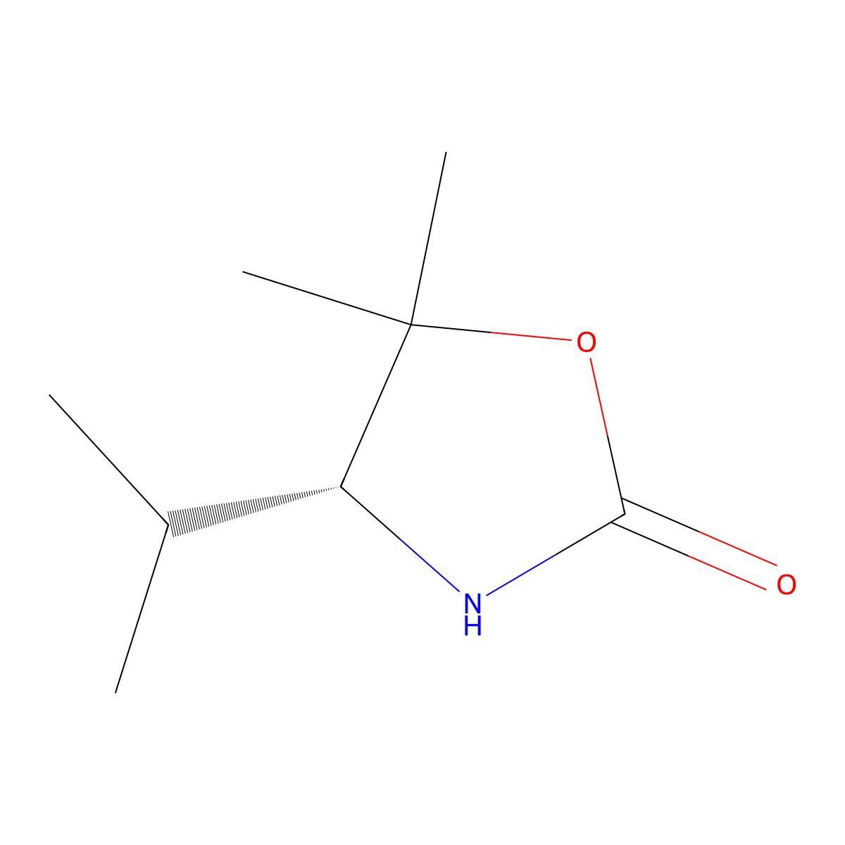 (R)-(+)-4-Isopropyl-5,5-dimethyl-2-oxazolidinone molecular structure, CAS 223906-38-5